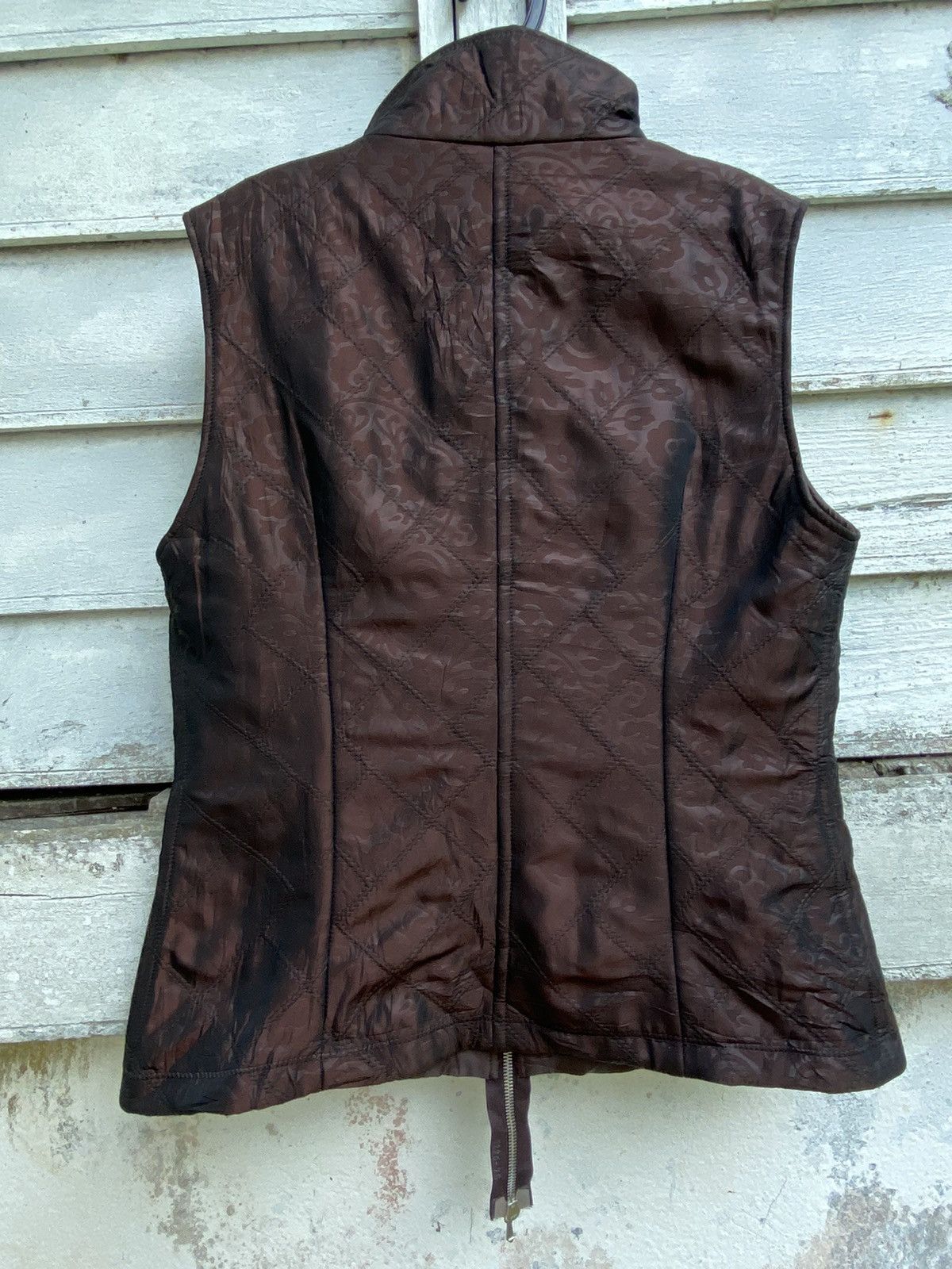 Designer × Japanese Brand Designer Yukiko Hanai Overlength Zipper Embossed Vest Size S / US 4 / IT 40 - 4 Thumbnail