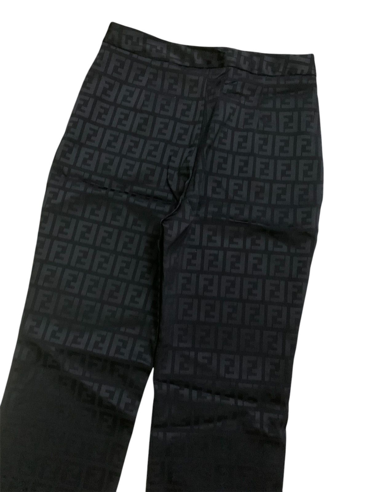 Designer × Japanese Brand Vtg Japanese Brand Mount Fashion Monogram Black Pant Size 27" / US 4 / IT 40 - 4 Thumbnail