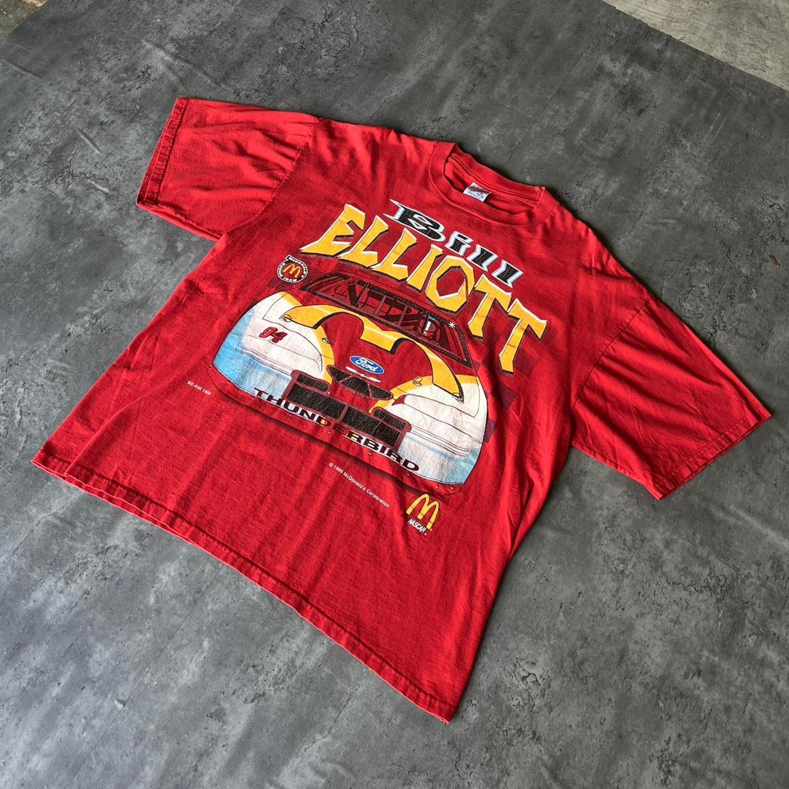 NASCAR × Vintage Vintage Nascar Racing McDonalds Bill Elliott 90s Graphic Tee Size US XL / EU 56 / 4 - 3 Thumbnail