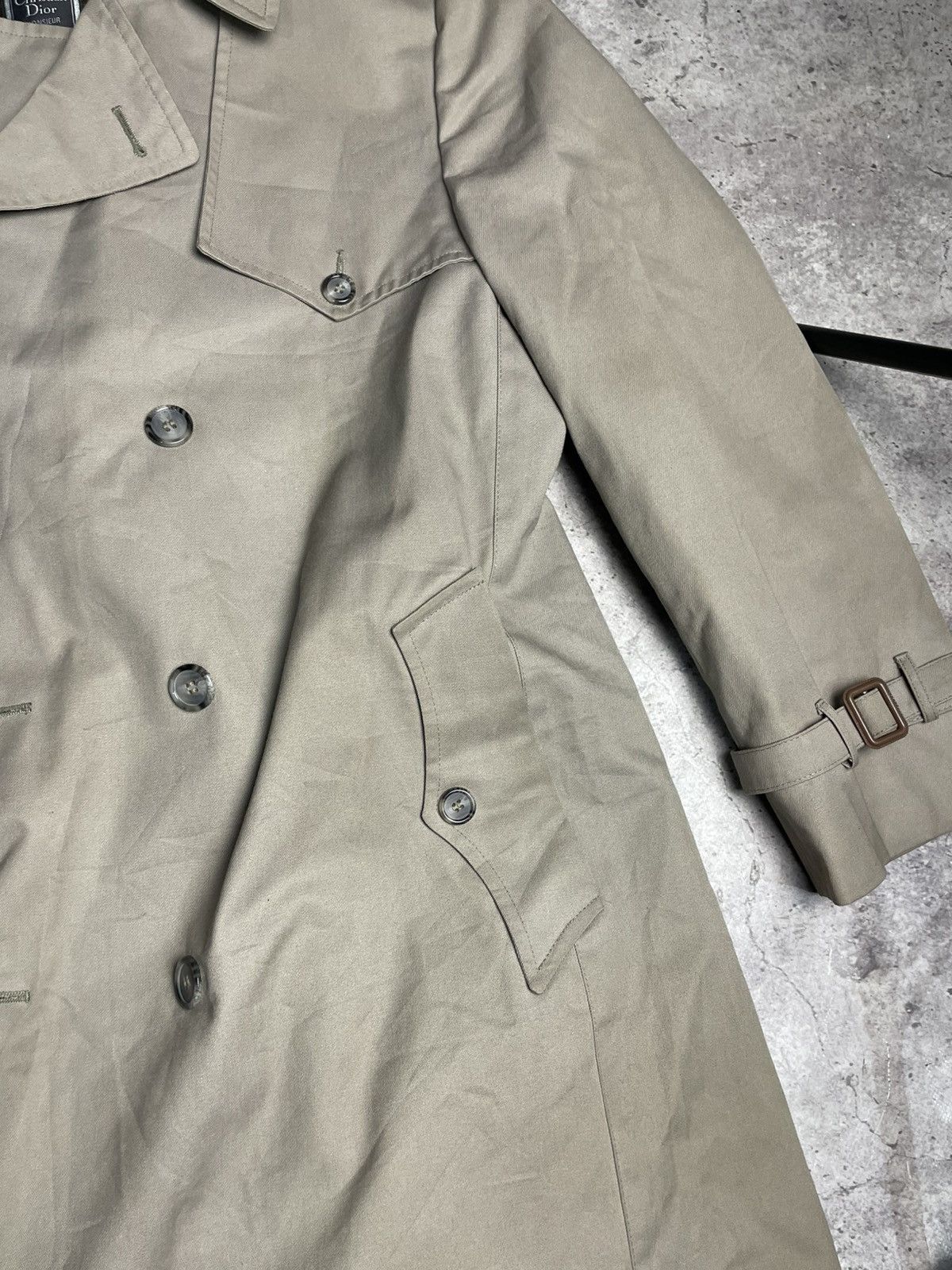 Christian Dior Monsieur Vintage Christian Dior Monsieur Trench Coat 44 R Size 44R - 9 Thumbnail