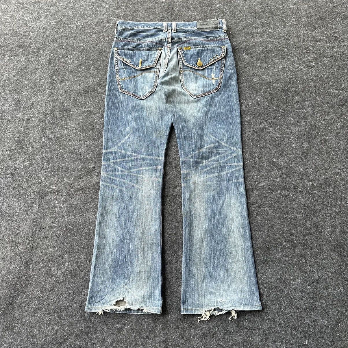 Beauty Beast Lee Flare Denim Black Label Vintage Denim D676 Size US 32 / EU 48 - 3 Thumbnail