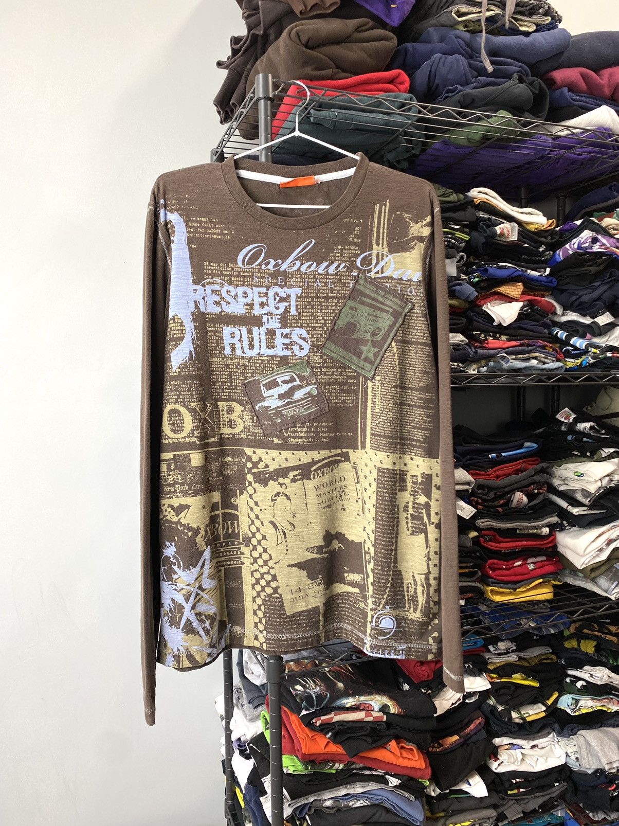 Oxbow Vintage Oxbow Patchwork Longsleeve Quiksilver Stussy Size US XL / EU 56 / 4 - 1 Thumbnail