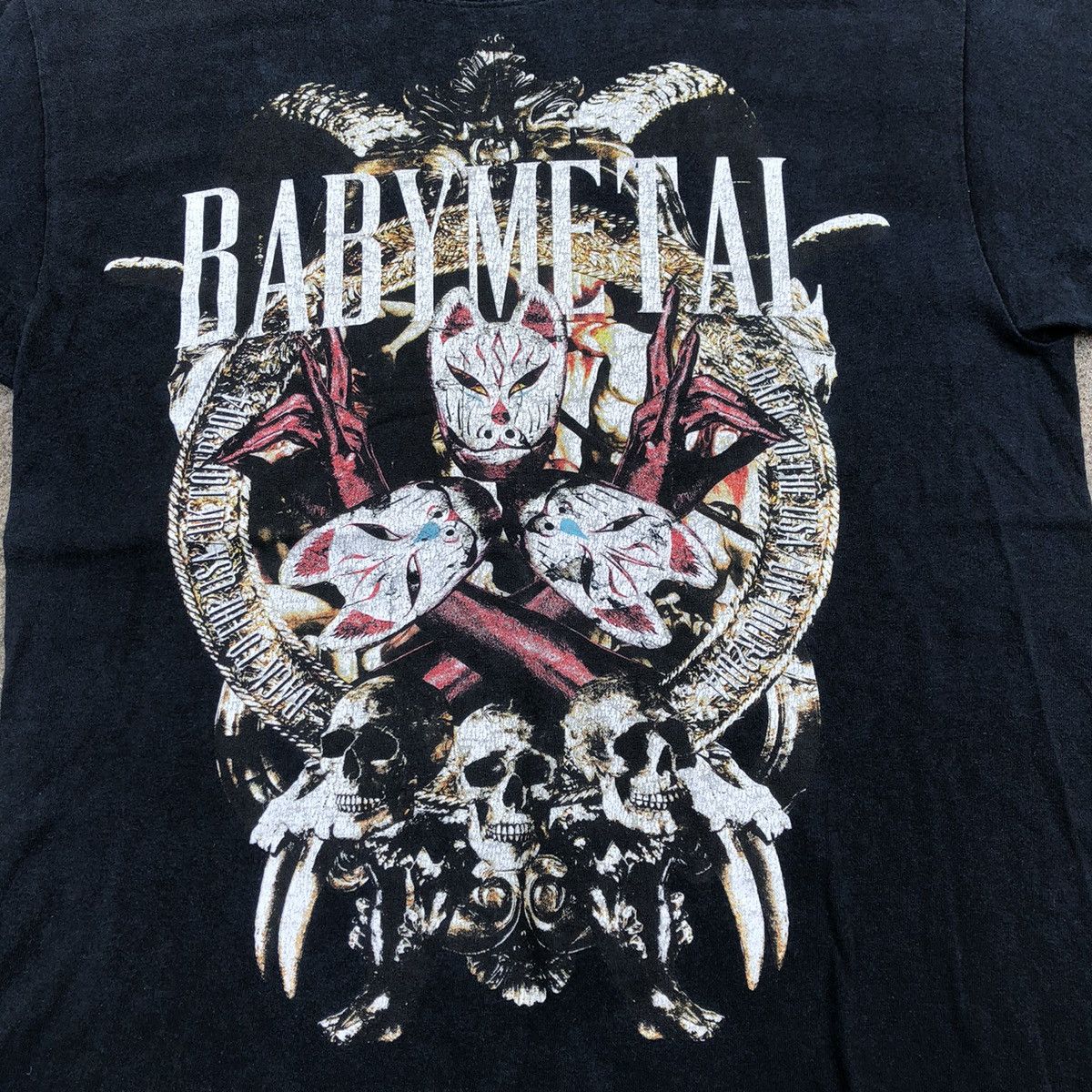 Band Tees × Vintage 🔥Rare🔥🇯🇵Baby Metal Trios Girls Metal Rock Band Promo Tee Size US M / EU 48-50 / 2 - 2 Thumbnail