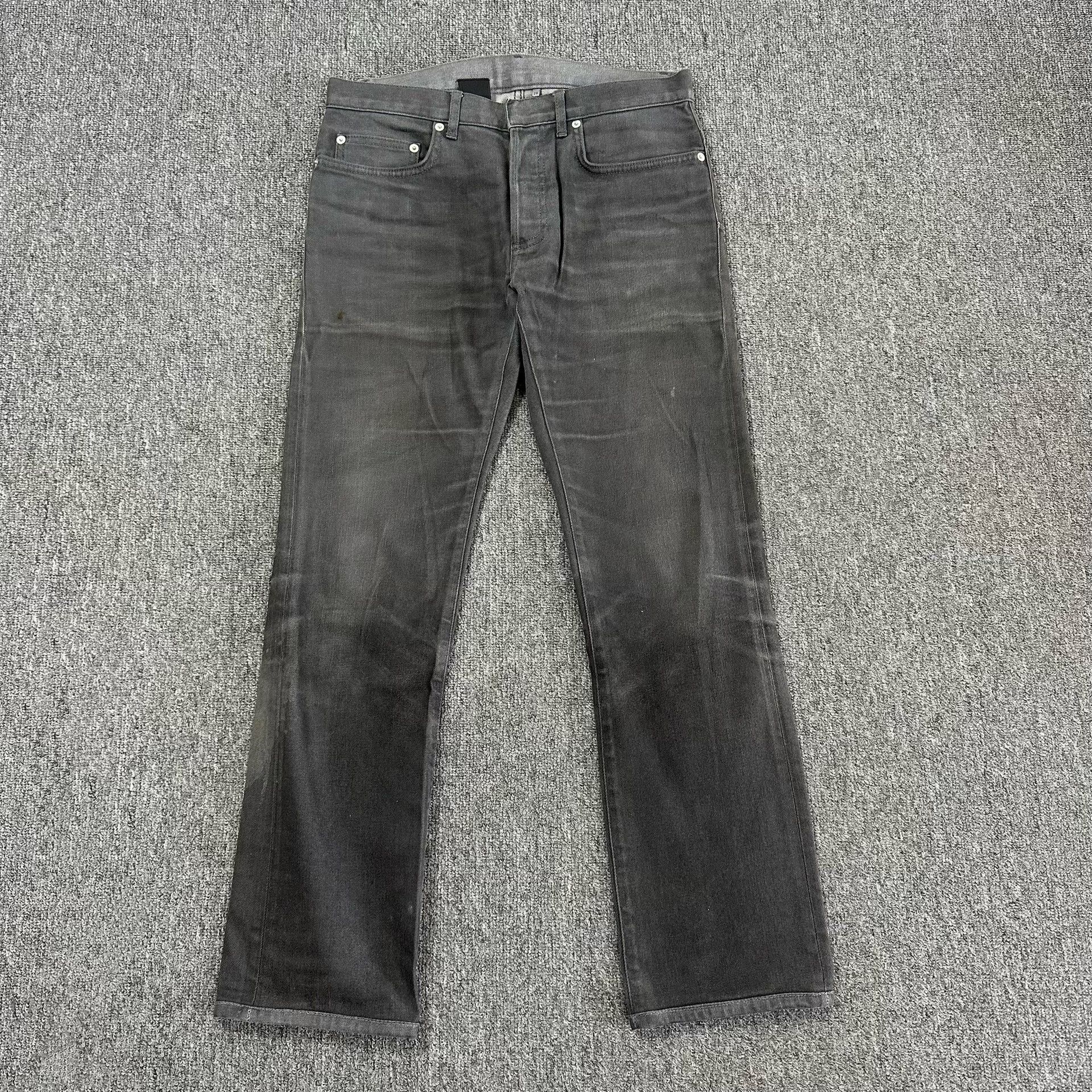 Dior Dior Light Gray Washed Jeans Size US 29 - 1 Thumbnail