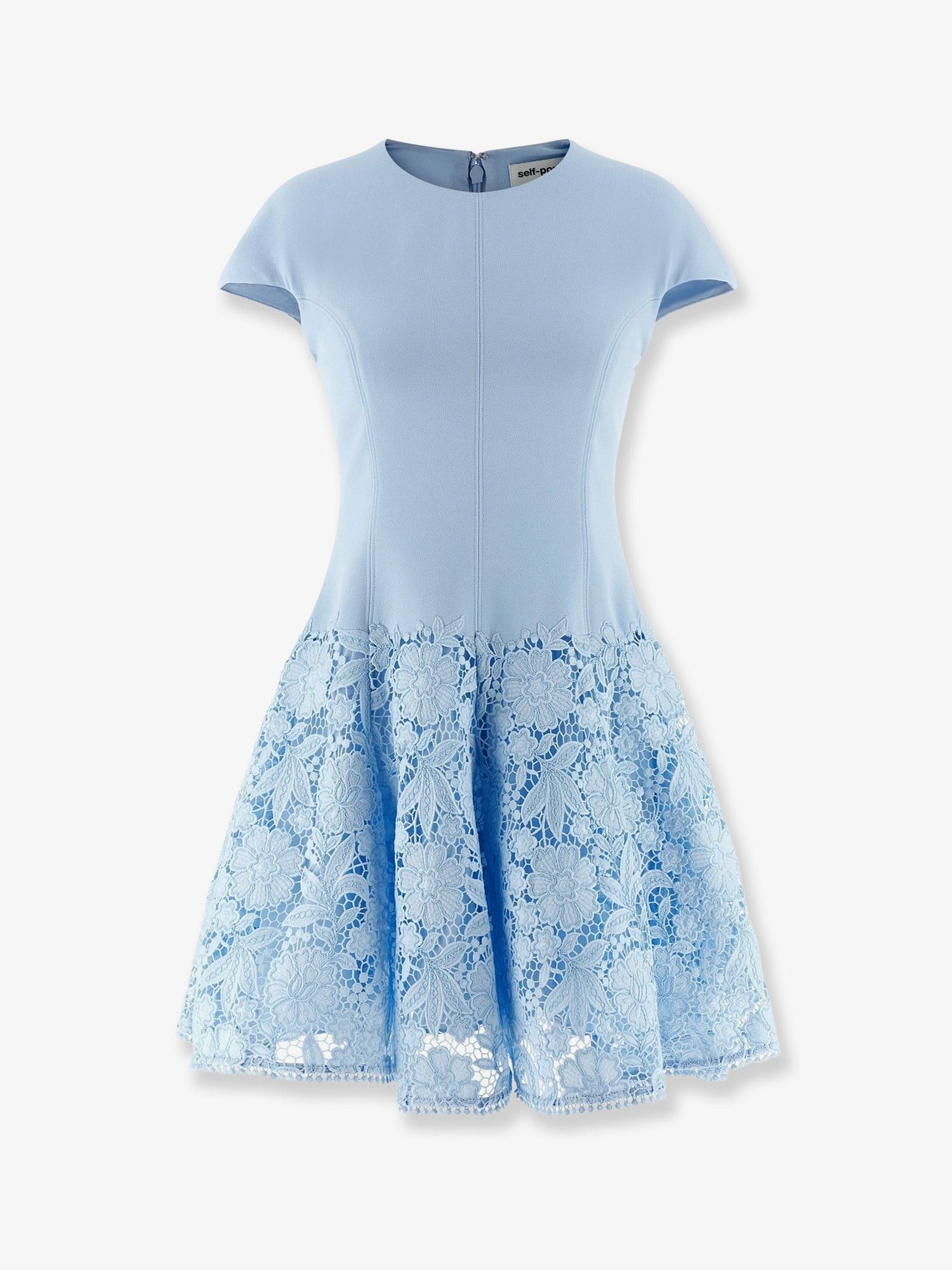 Self-Portrait Crepe Lace Mini Dress Size S / US 4 / IT 40 - 1 Thumbnail