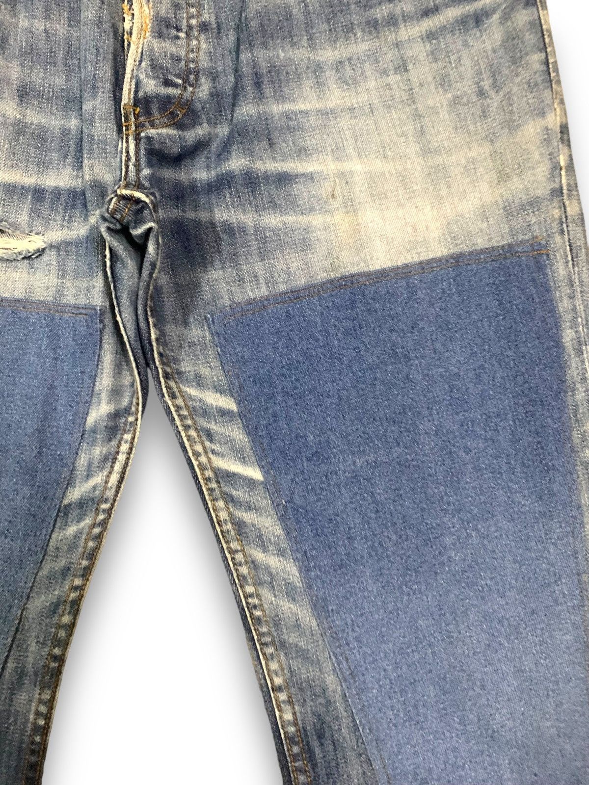 L.O.G.G. Y2K L.O.G.G. Double Knees Patches Loose Distressed Jeans Size US 35 - 7 Thumbnail