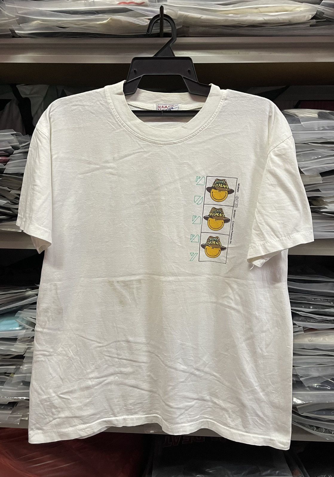 Vintage Vintage 90s Smiley Face Very Rare🔥🔥🔥 Size US XL / EU 56 / 4 - 1 Thumbnail