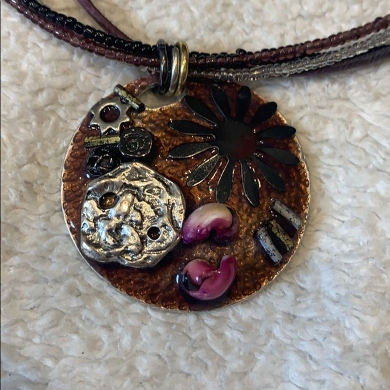 Other Sea Resin Statement Necklace with Shell and Details | Sz OS Size ONE SIZE - 3 Thumbnail