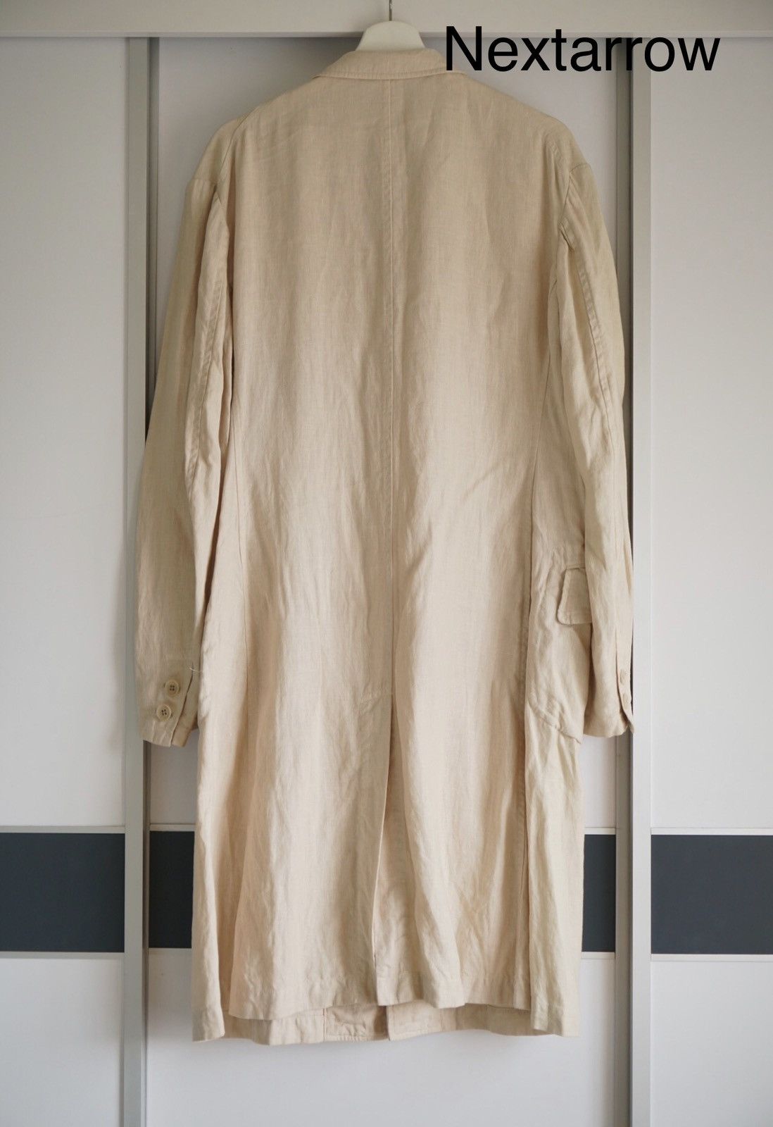 Yohji Yamamoto 15ss White Linen Coat 2412-Nextarrow