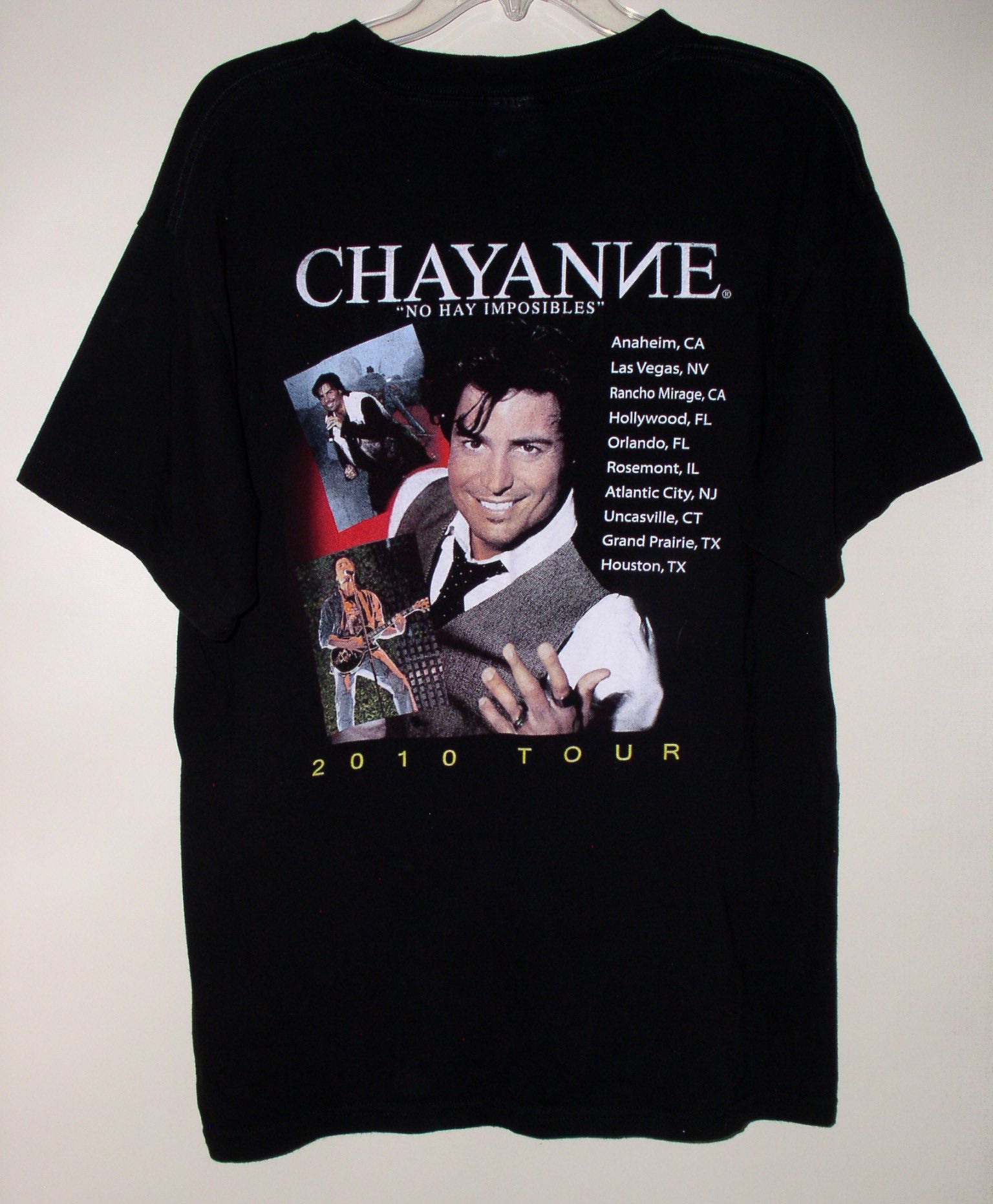 Vintage Chayanne Concert Tour Shirt Vintage 2010 No Hay Imposibles Size US L / EU 52-54 / 3 - 2 Thumbnail