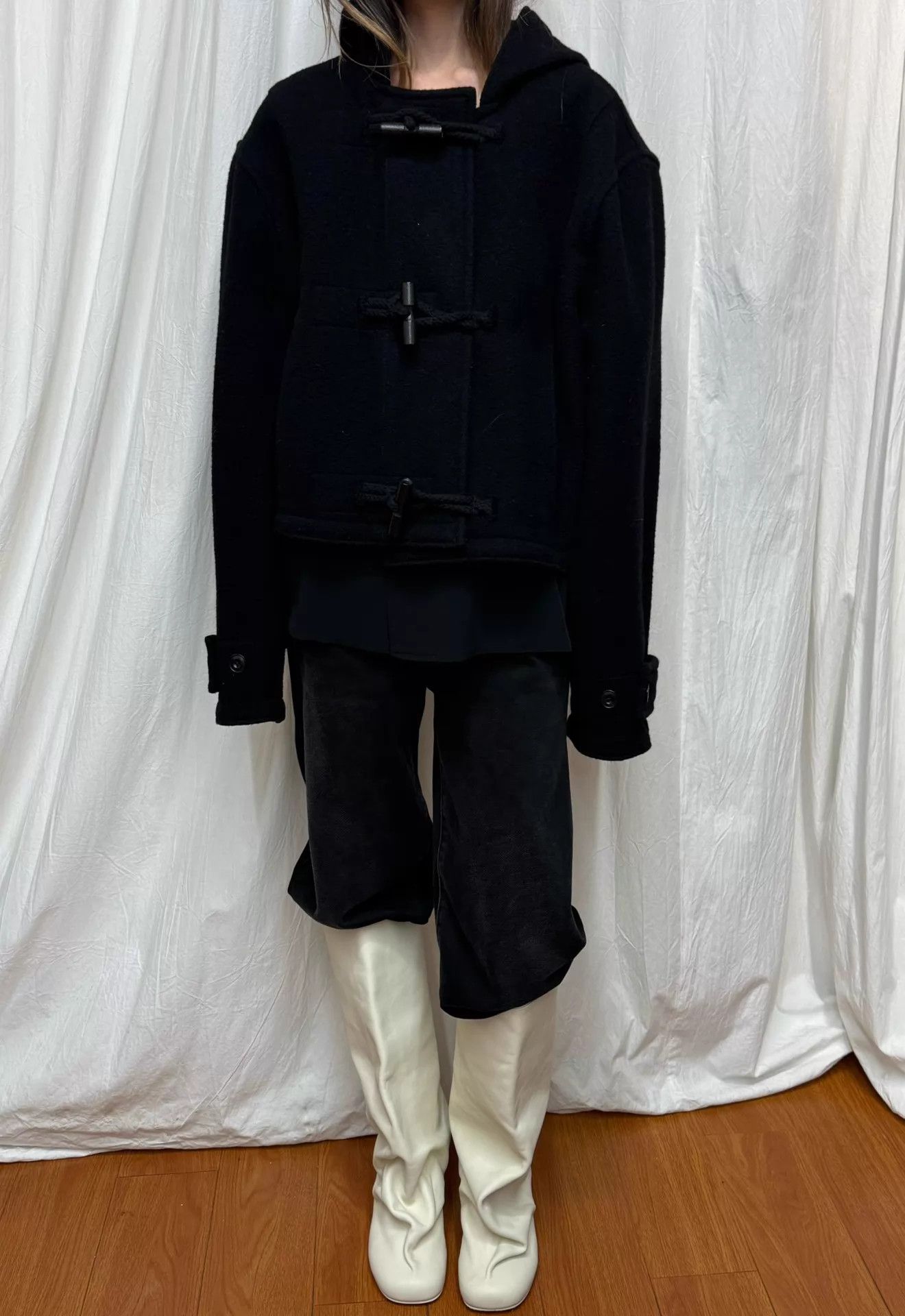 Lemaire Lemaire Horn Button Hooded Short Jacket FR36 Size XS / US 0-2 / IT 36-38 - 9 Thumbnail