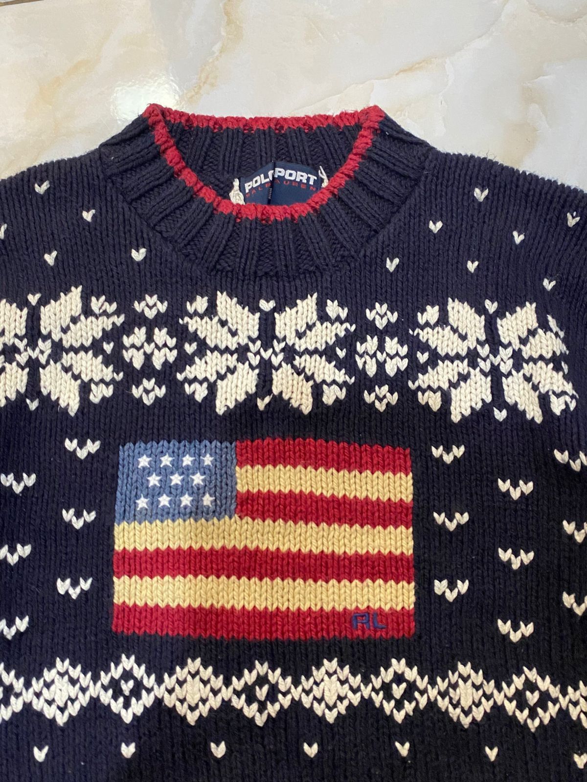 Polo Ralph Lauren knitted polo sport ralph lauren flag Size US M / EU 48-50 / 2 - 4 Thumbnail