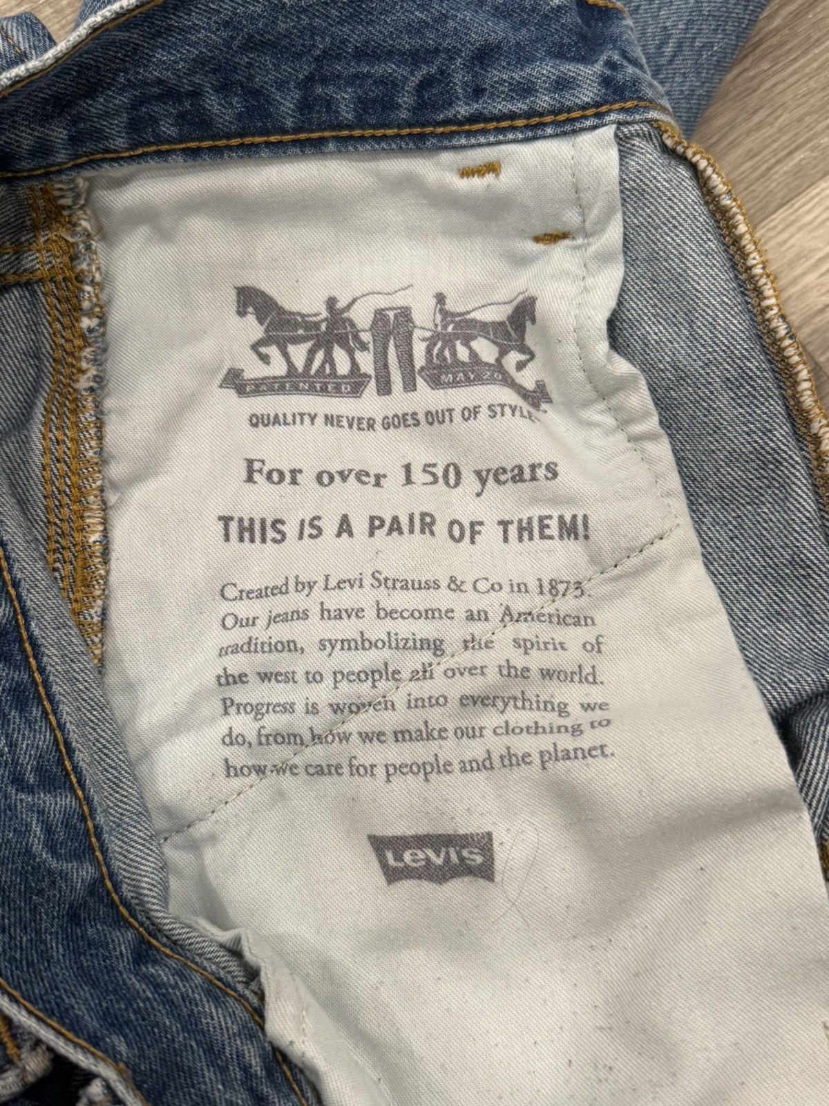 Levi's LEVI WORKWEAR JEANS Size US 30 / EU 46 - 6 Thumbnail
