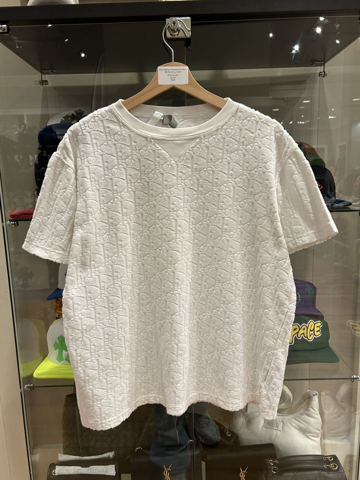 Dior Dior Oblique Relaxed Fit Tee - White Terry Size US S / EU 44-46 / 1 - 1 Thumbnail