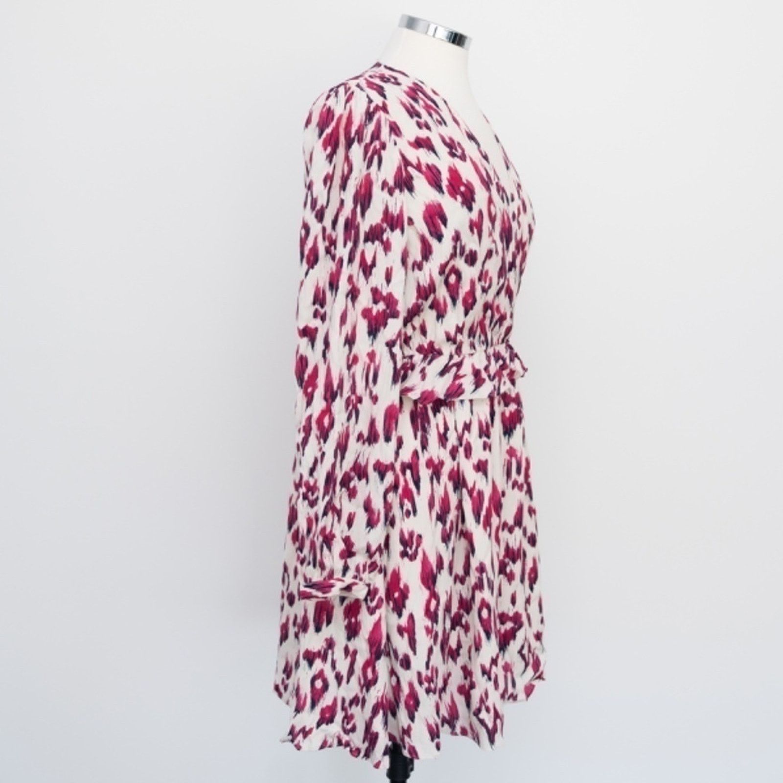 Scotch & Soda Scotch & Soda. Wrap Dress In Brushed Ikat Cherry Pie. Size M / US 6-8 / IT 42-44 - 6 Thumbnail