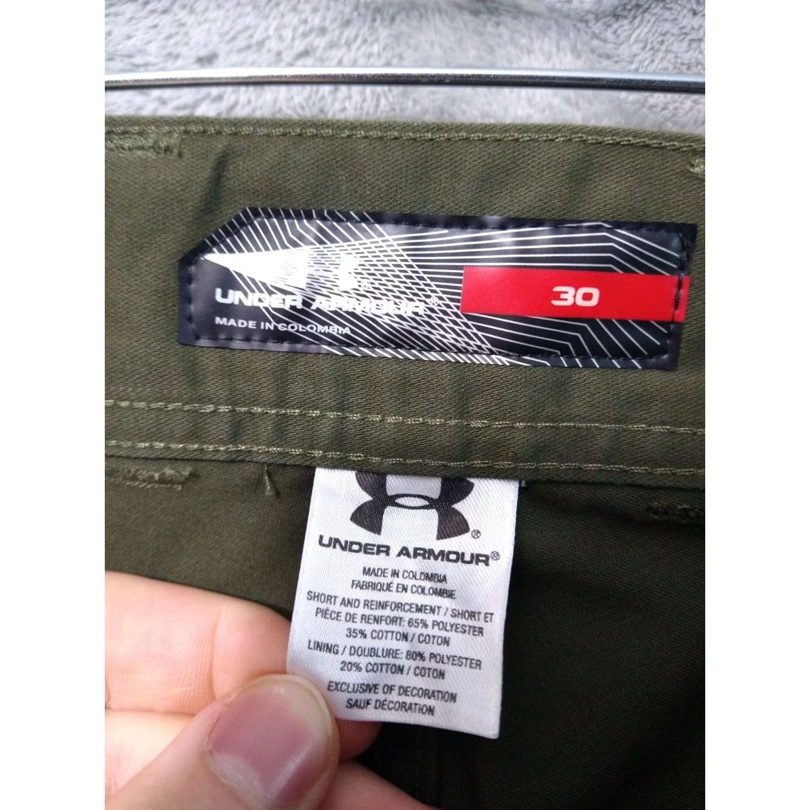 Under Armour Under Armour Shorts Men 30 Green Cargo Safari Canvas Flat Front Lot of 2 Size US 30 / EU 46 - 7 Thumbnail