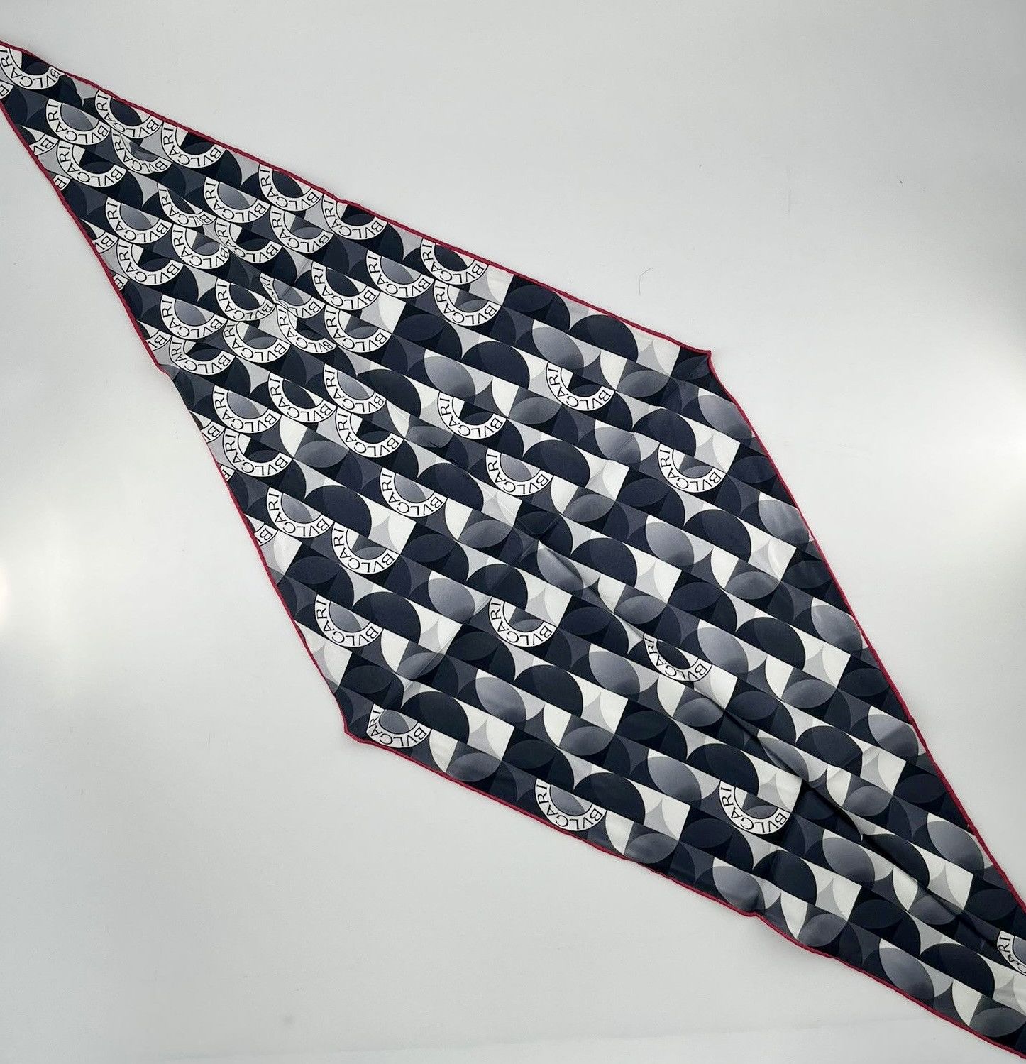 Bvlgari Bvlgari 100% Silk Scarf with iconic monogram Size ONE SIZE - 6 Thumbnail
