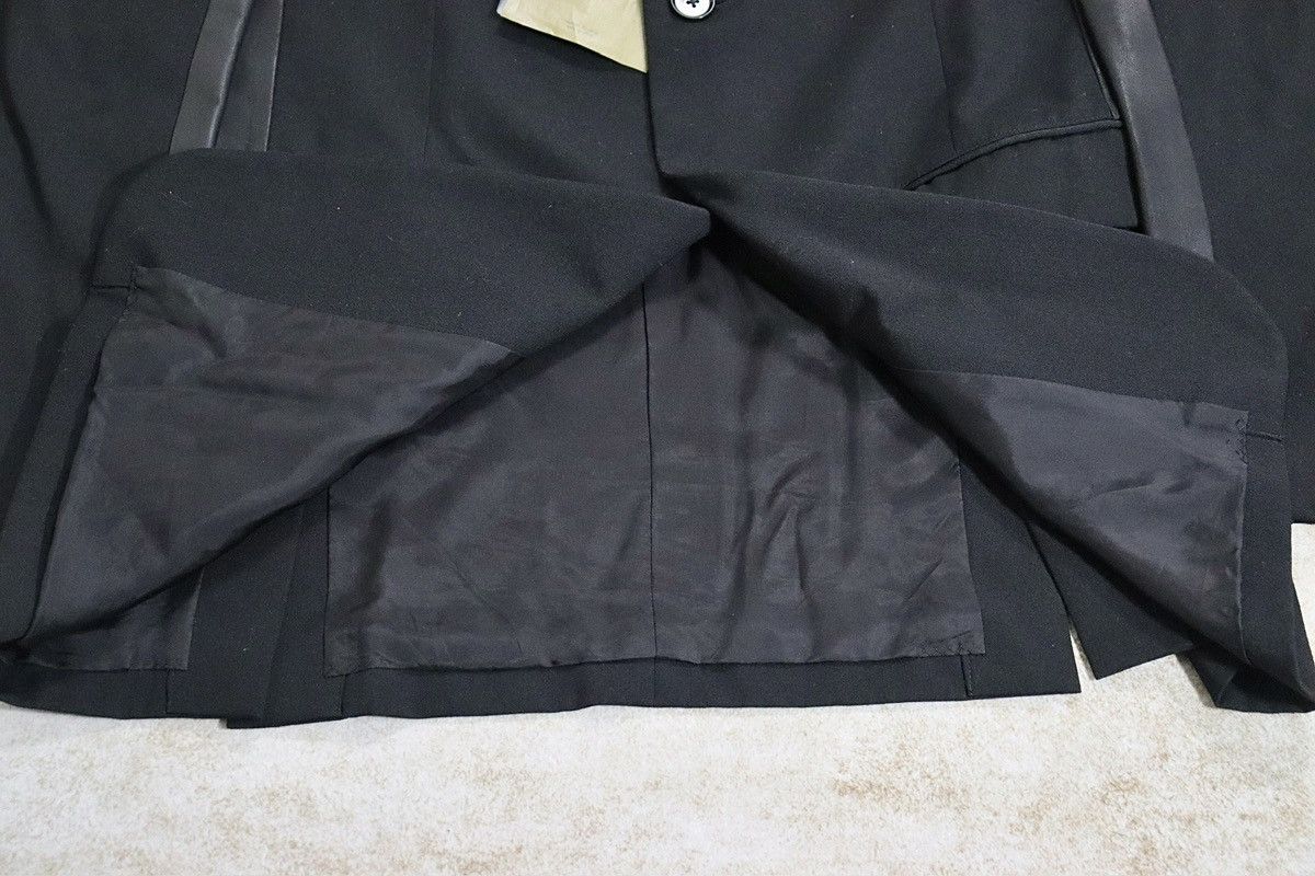 Yohji Yamamoto Yohji Yamamoto 09ss “Peace of shit” Leather Blazer Jacket Size 50S - 10 Thumbnail