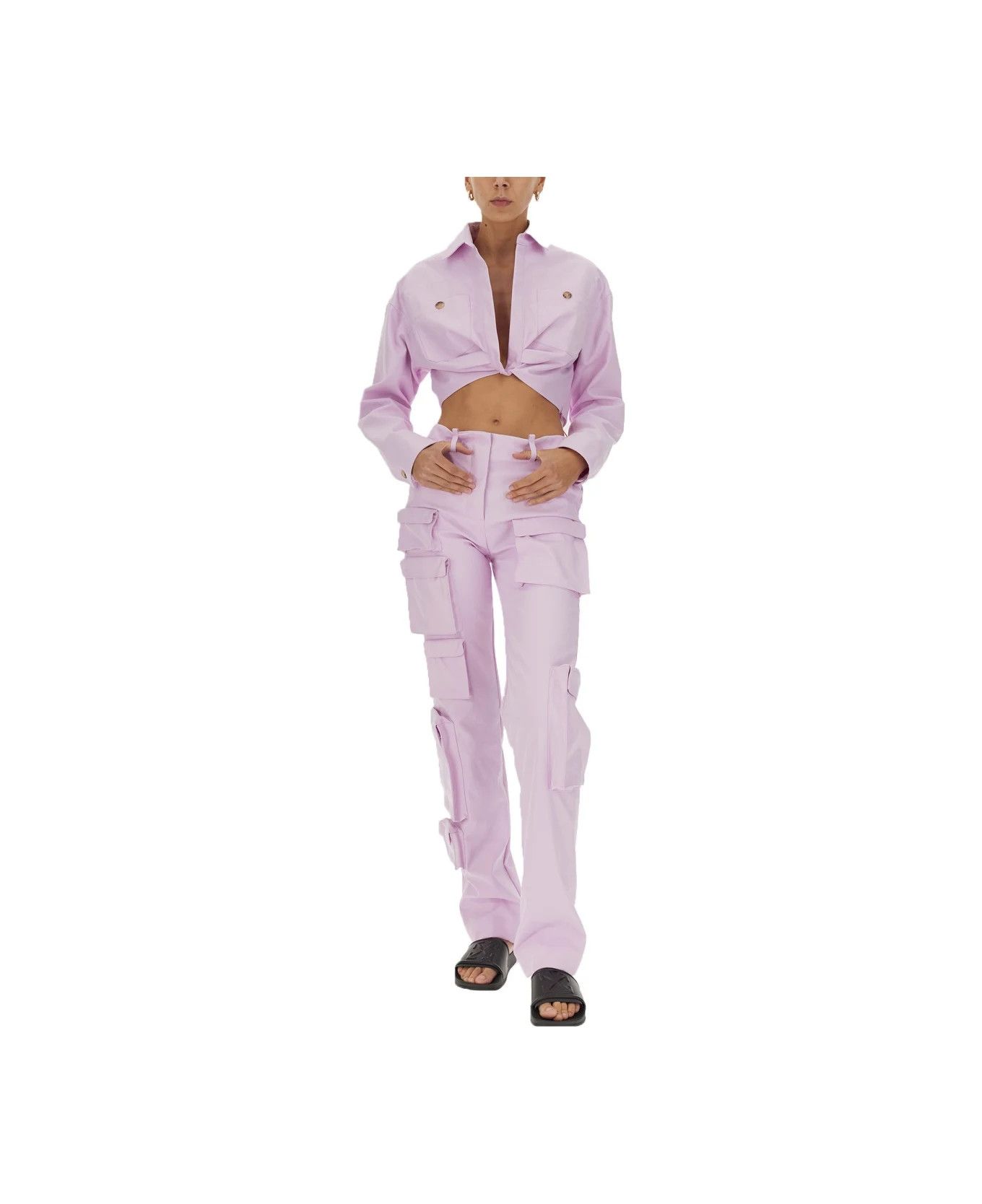 Off-White o1y1225 Cargo Pant in Lilac Size 27" / US 4 / IT 40 - 2 Thumbnail