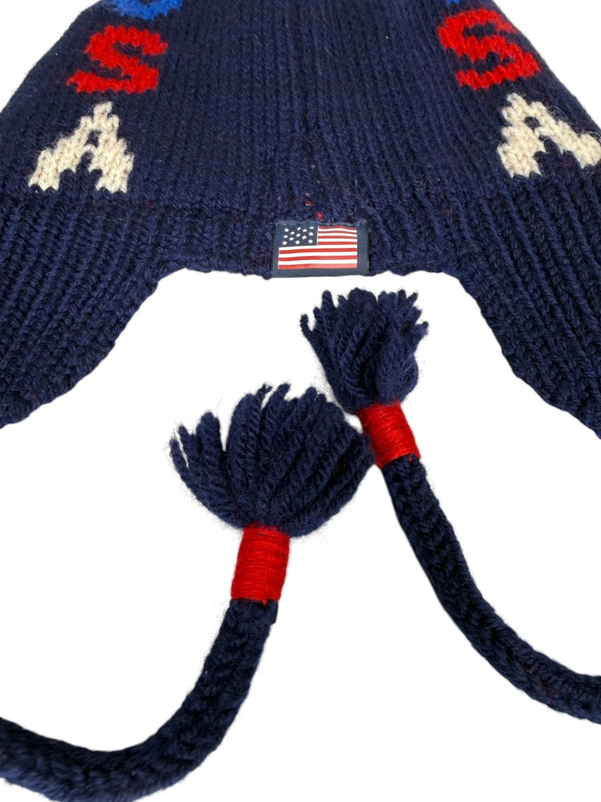 Polo Ralph Lauren Polo Ralph Lauren USA Sochi 2014 Earflap Knit Beanie Hat USA Size ONE SIZE - 3 Thumbnail