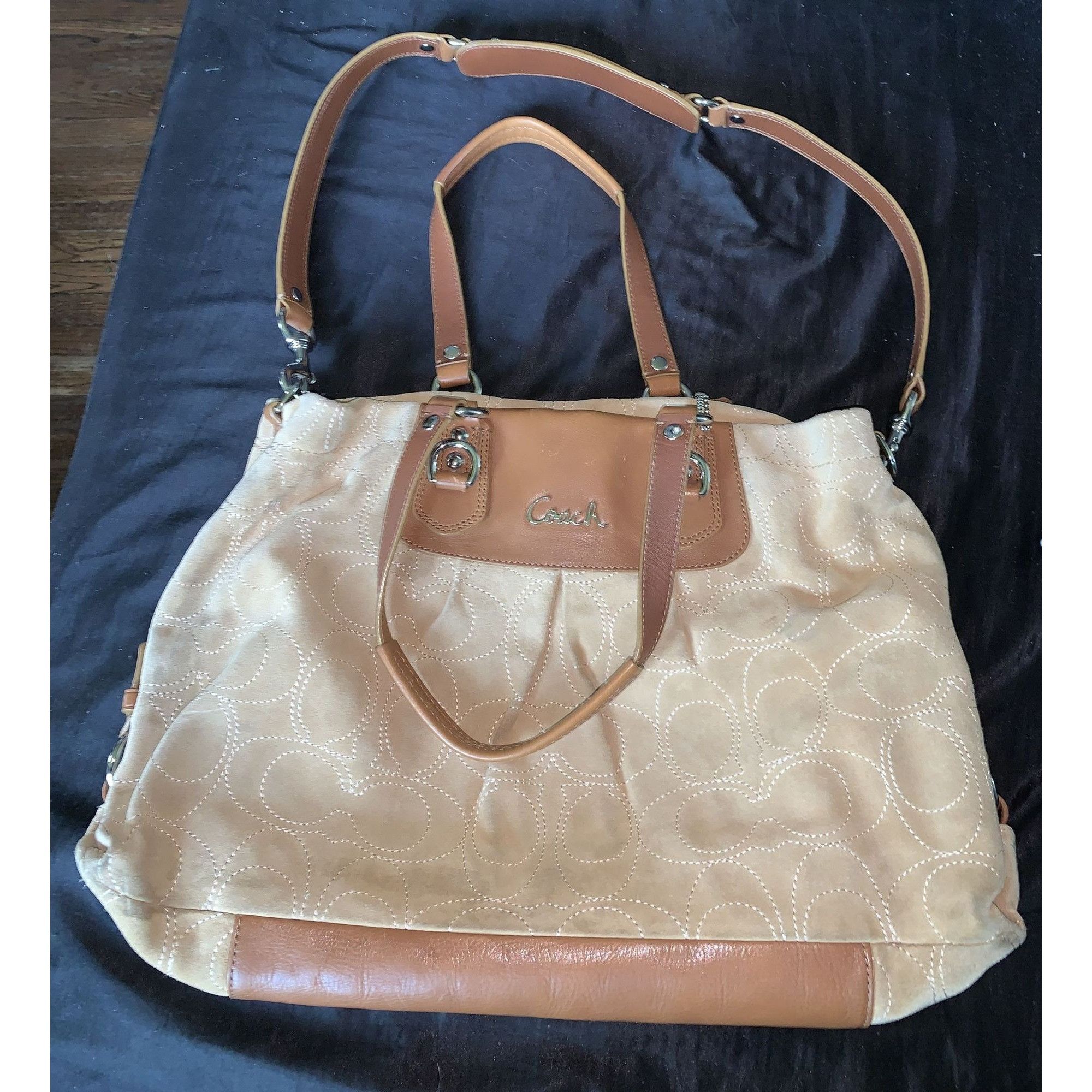 Coach Vintage Coach Convertible Two-way Suede Handbag Size ONE SIZE - 1 Thumbnail