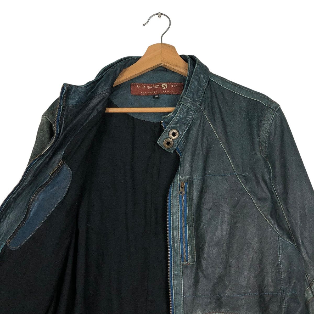 Japanese Brand 🔥IF SIX WAS NINE DESIGN LEATHER BIKER JACKET SAGA IBANEZ Size US S / EU 44-46 / 1 - 12 Thumbnail