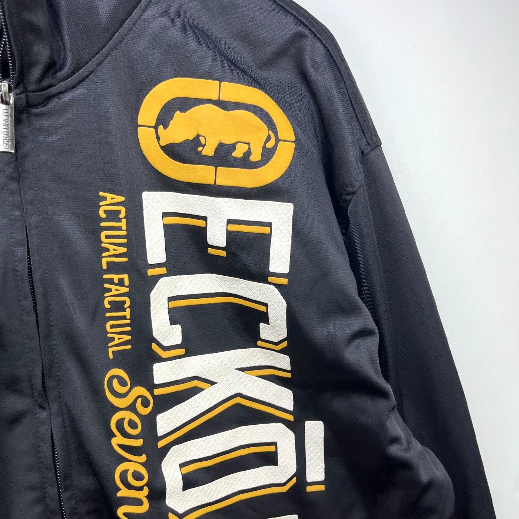Ecko Unltd. VINTAGE Ecko Unltd Track Jacket XL Black Mens Zip Up Size US XL / EU 56 / 4 - 4 Thumbnail