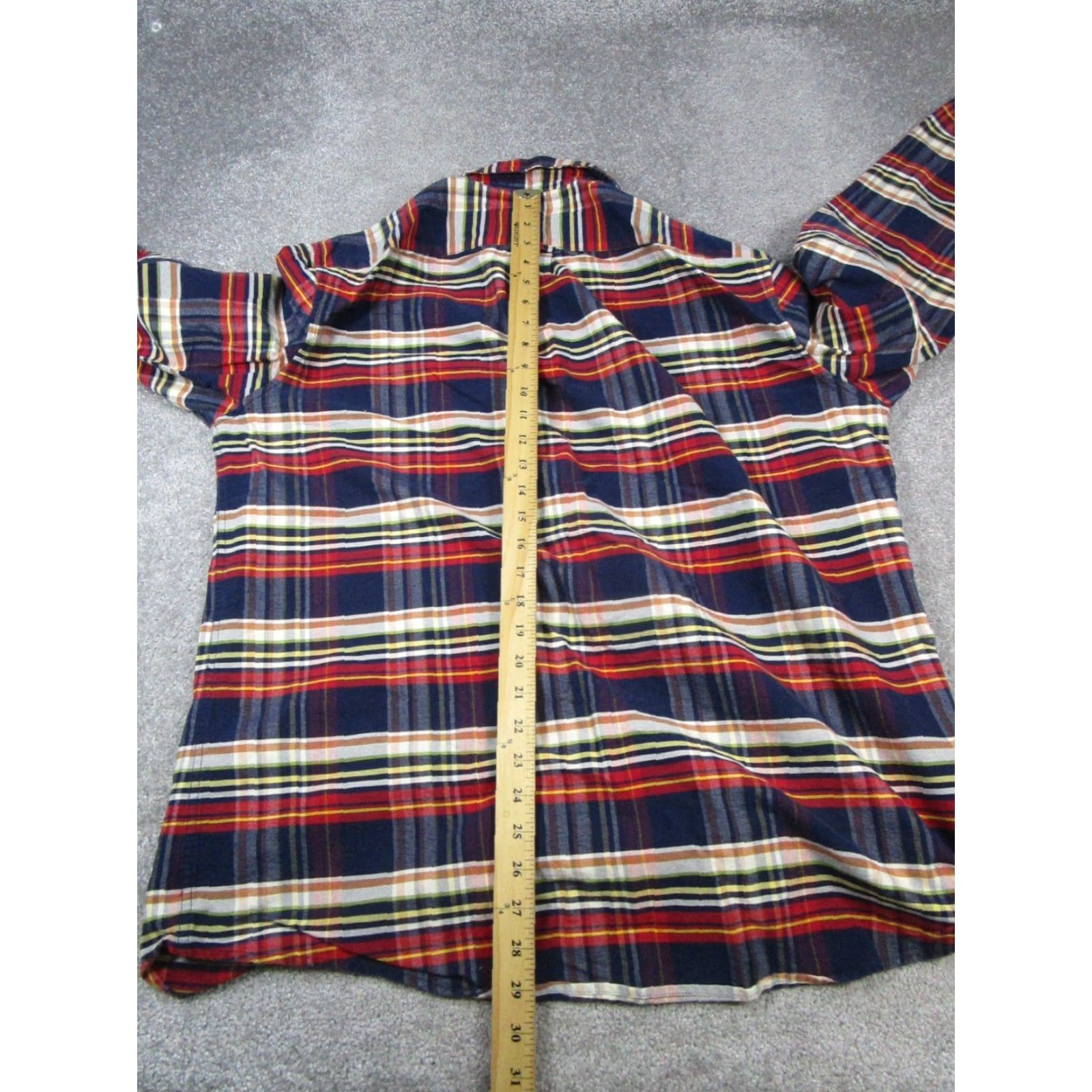 Vintage VINTAGE L.L. Bean Flannel Shirt Plaid Mens XL Tall Blue Red Beige Cotton Button-Up Size US XL / EU 56 / 4 - 7 Thumbnail
