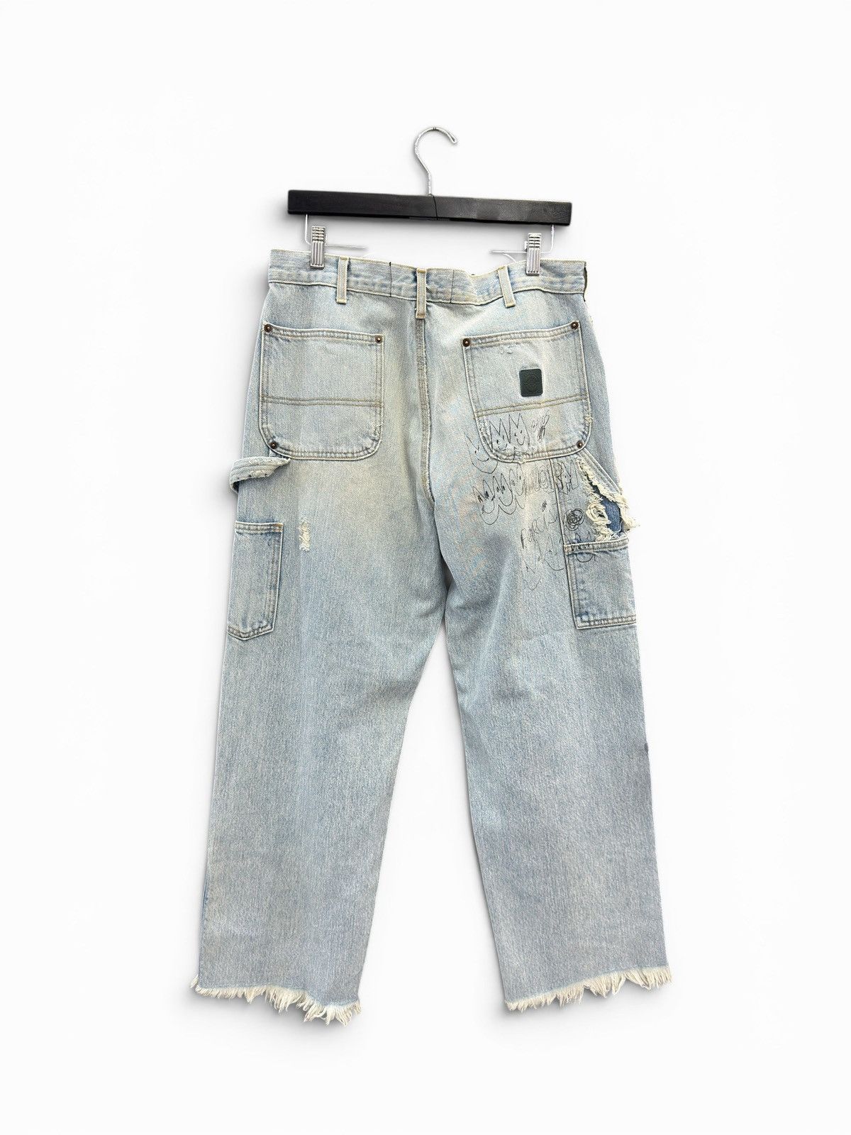 Paly Hollywood Paly Denim Busted Double Knee Pants Size US 32 / EU 48 - 4 Thumbnail