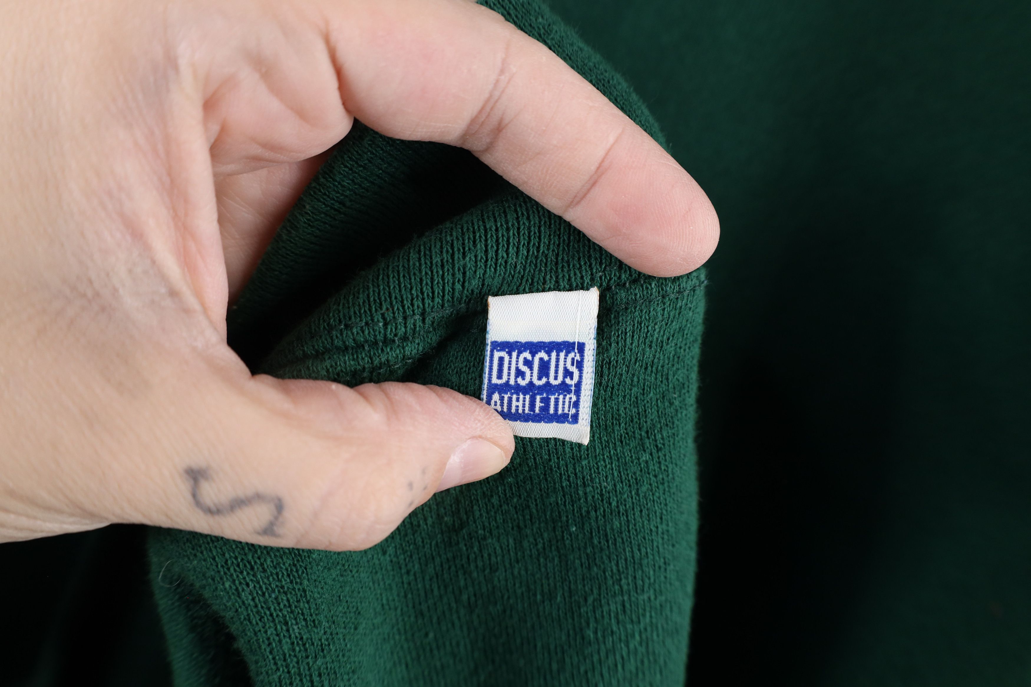 Vintage Vintage 90s Streetwear Heavyweight Sweatshirt Green USA Size US XXL / EU 58 / 5 - 7 Thumbnail