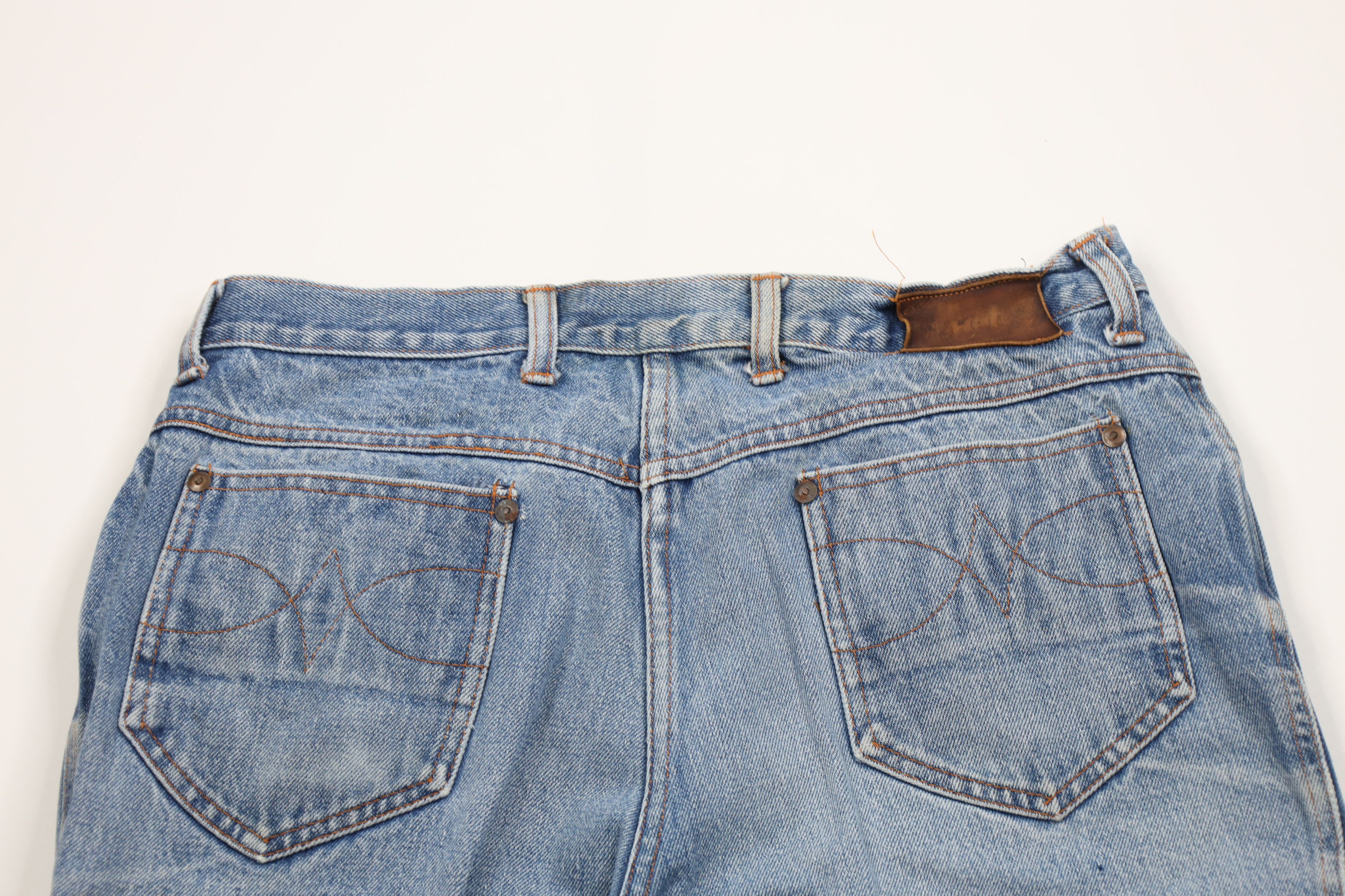 Vintage Vintage 70s Streetwear Flared Wide Leg Denim Jeans USA Size US 32 / EU 48 - 11 Thumbnail