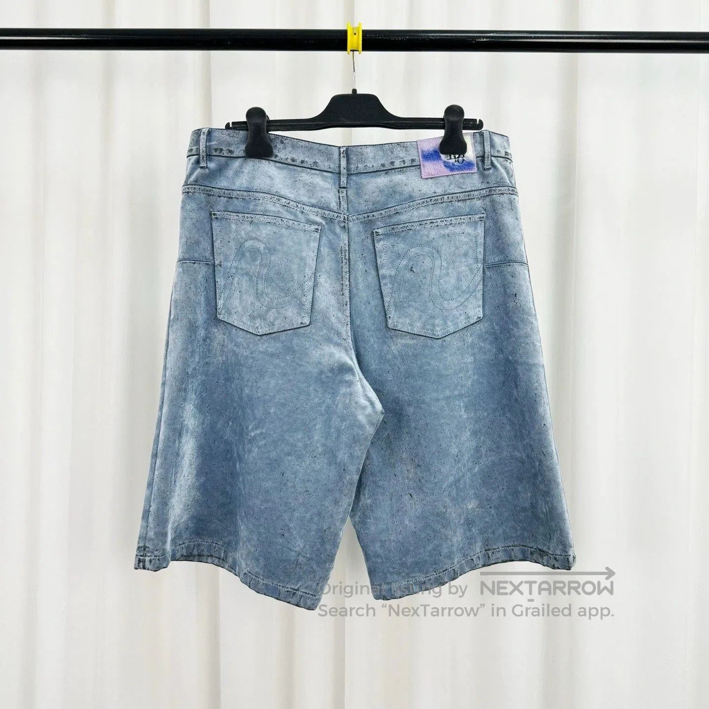 Dior dior erl blue gray denim shorts size w34. Size US 34 / EU 50 - 2 Thumbnail