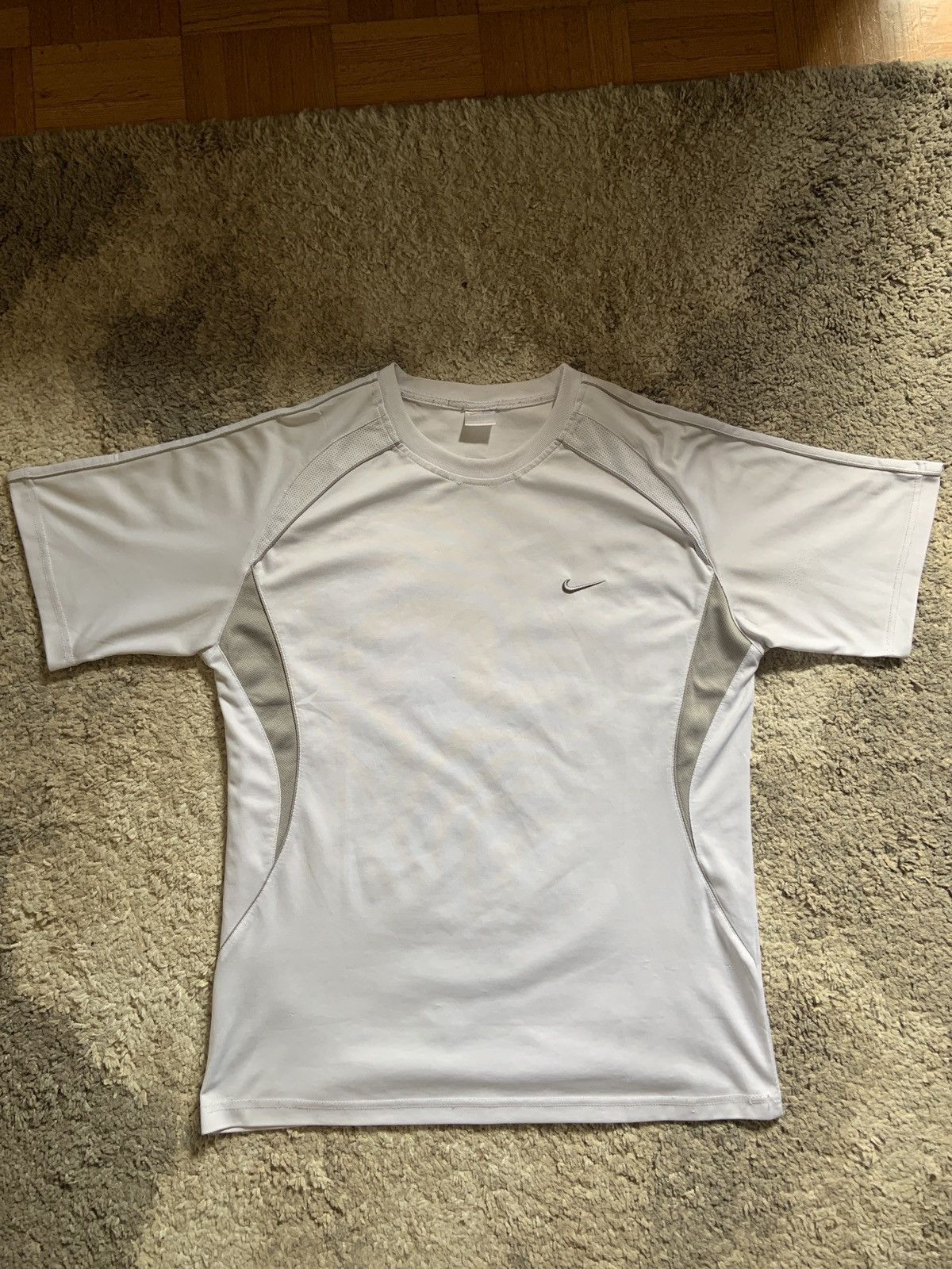 Nike × Vintage Nike Vintage Middle Swoosh Double Logo Jersey Size US L / EU 52-54 / 3 - 1 Thumbnail