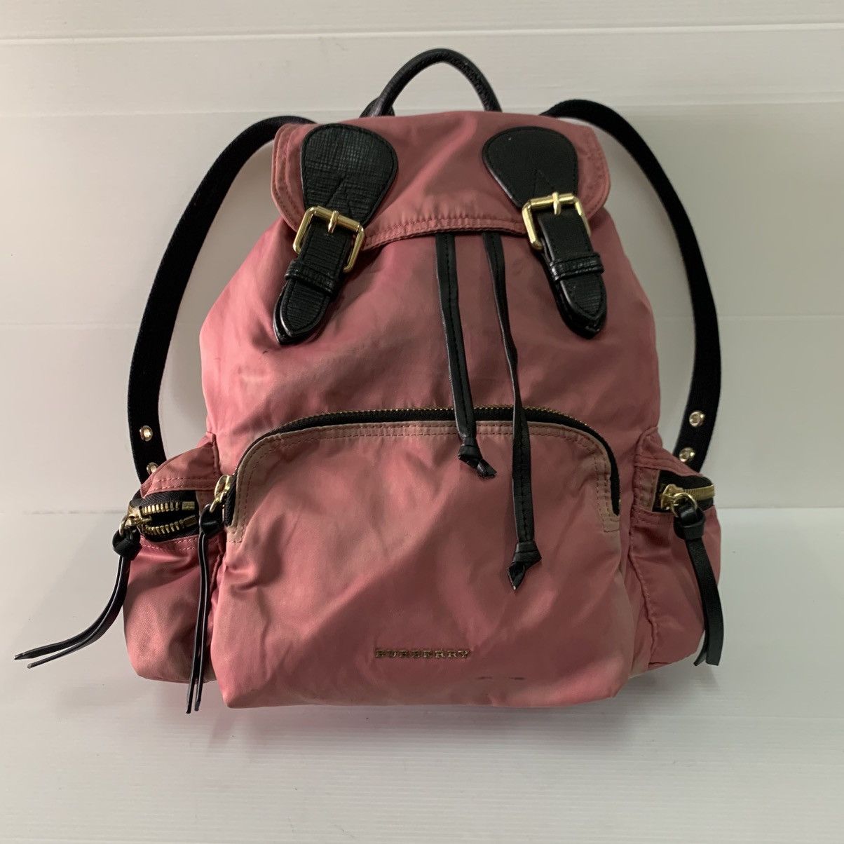 Burberry Burberry Canvas Nylon Pink Backpack Size ONE SIZE - 2 Thumbnail