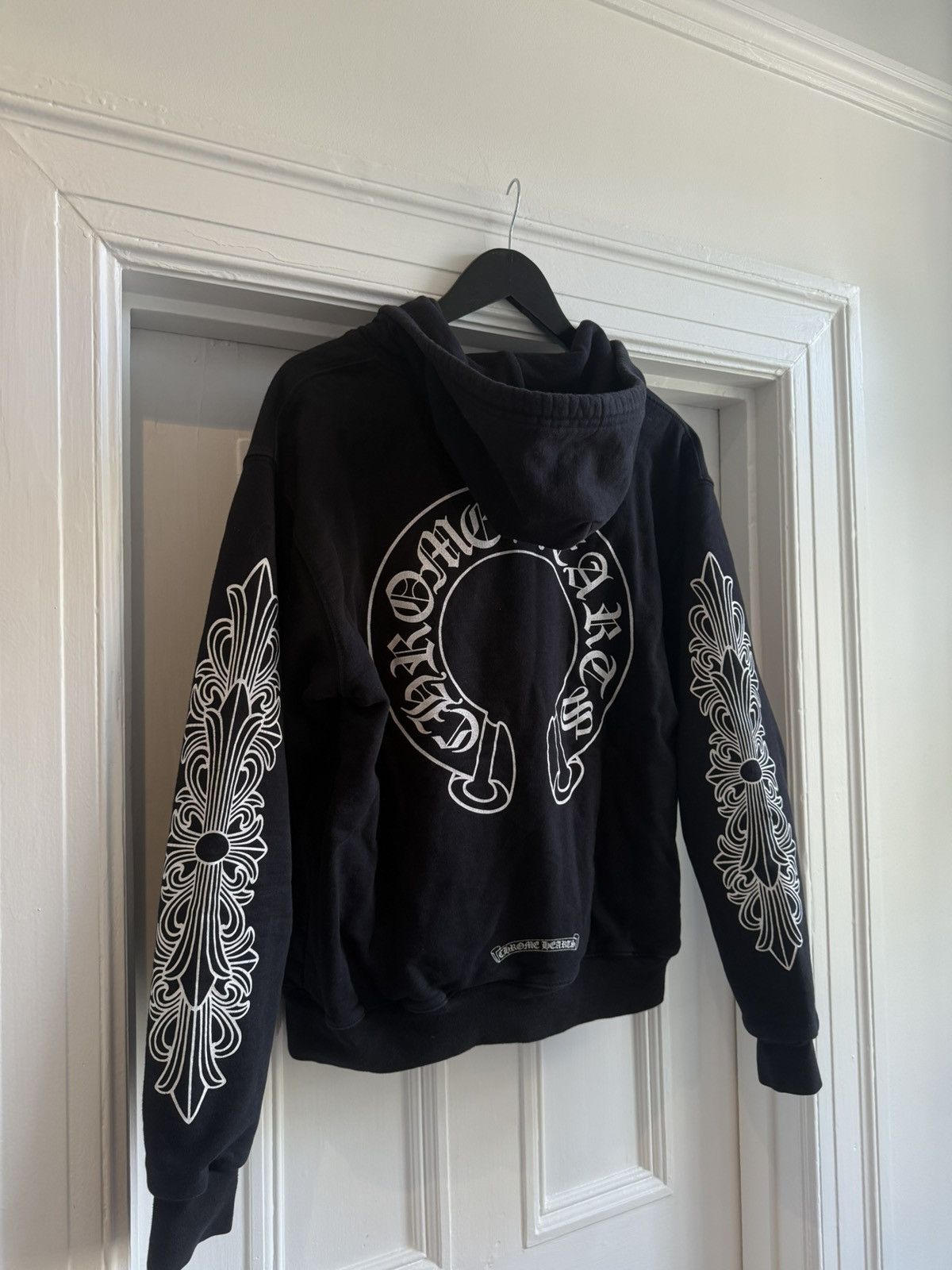 Chrome Hearts Horseshoe Floral Zip Up Hoodie | Grailed