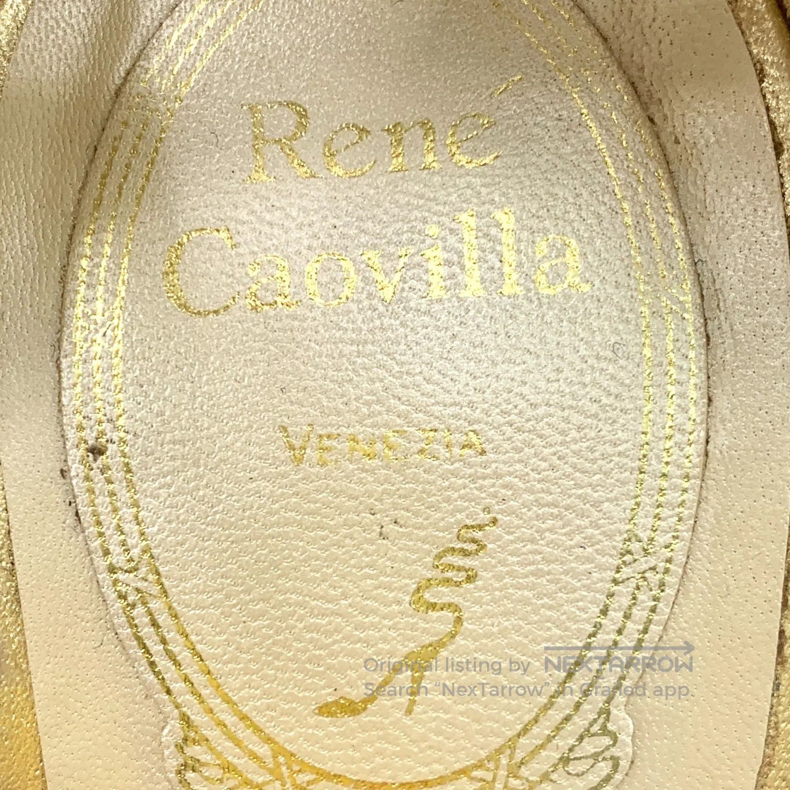 Rene Caovilla Rene Caovilla White Pointed Toe One Strap Buckle Diamond D Size US 7.5 / IT 37.5 - 7 Thumbnail