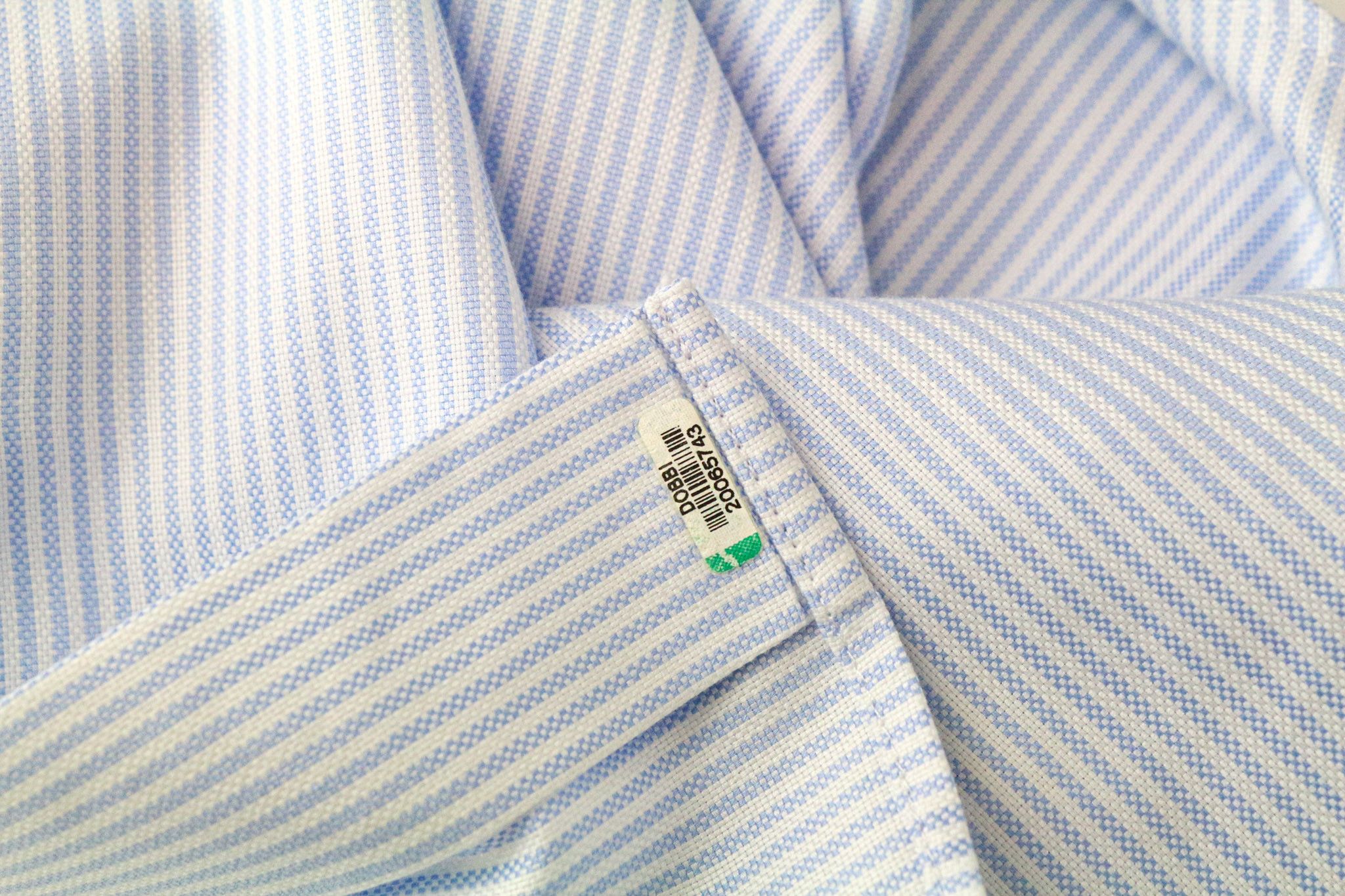 Suitsupply 37/14 1/2 Extra Slim Blue Cotton Striped Shirt 79357 Size US M / EU 48-50 / 2 - 8 Thumbnail