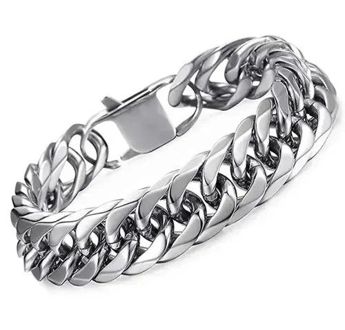 VIBE Vintage Stainless Steel Chain Bracelet Size ONE SIZE - 3 Thumbnail