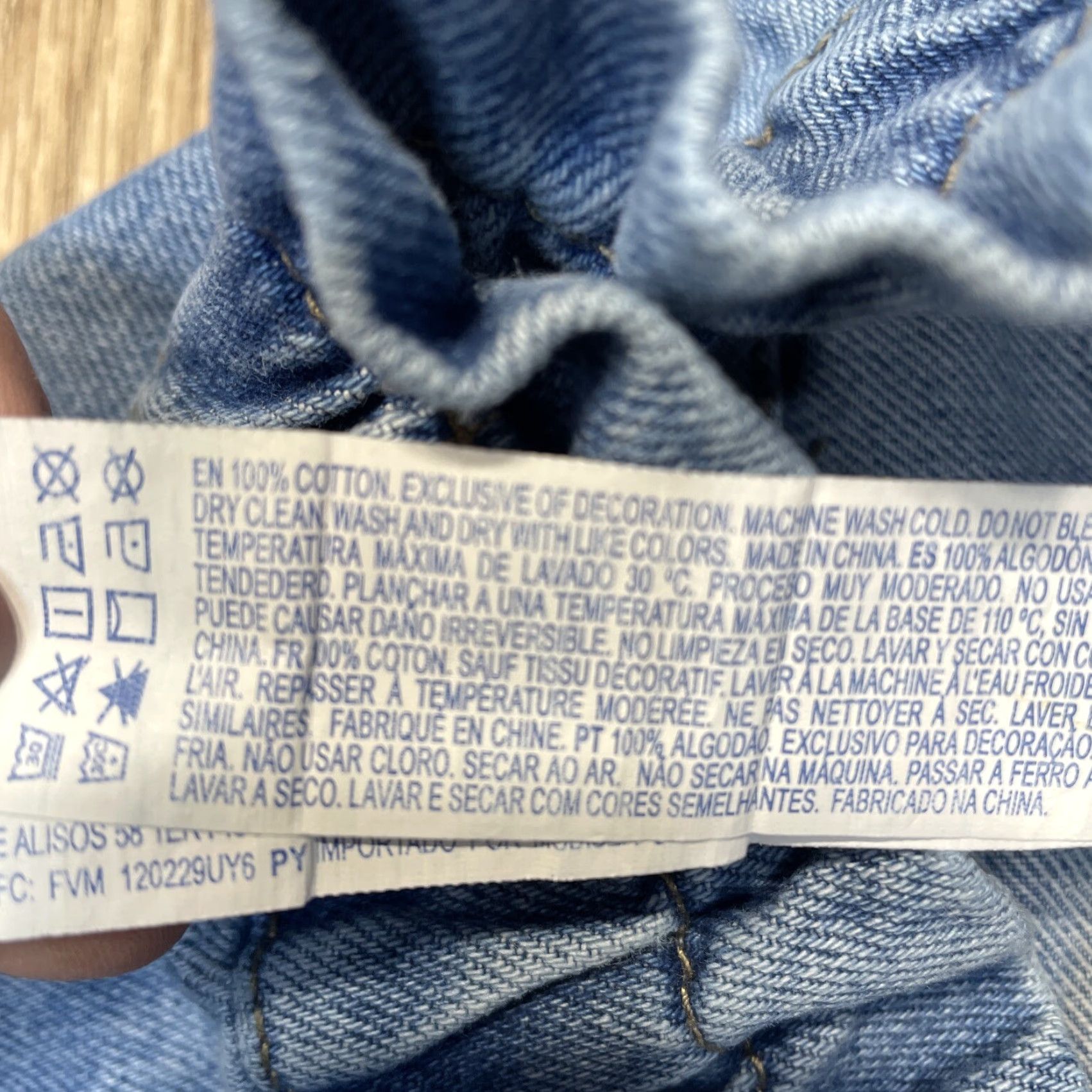 Forever 21 VINTAGE Forever 21 Blue Paperbag Waist High Rise Cotton Jeans Womens Large Elastic Waist Size 36" / US 14 / IT 50 - 3 Thumbnail