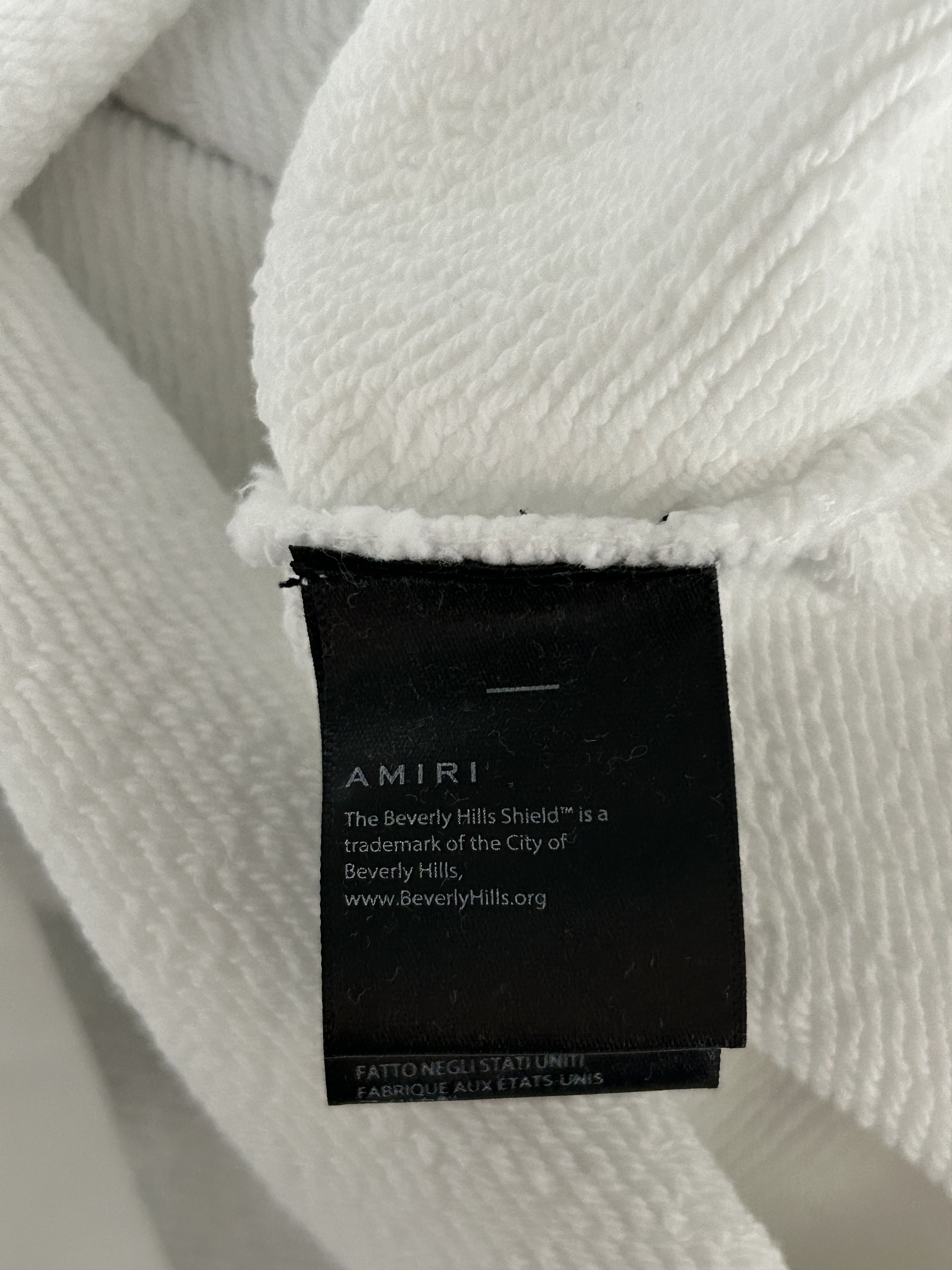 Amiri Amiri White & Black Beverly Hills Hoodie Size US S / EU 44-46 / 1 - 3 Thumbnail