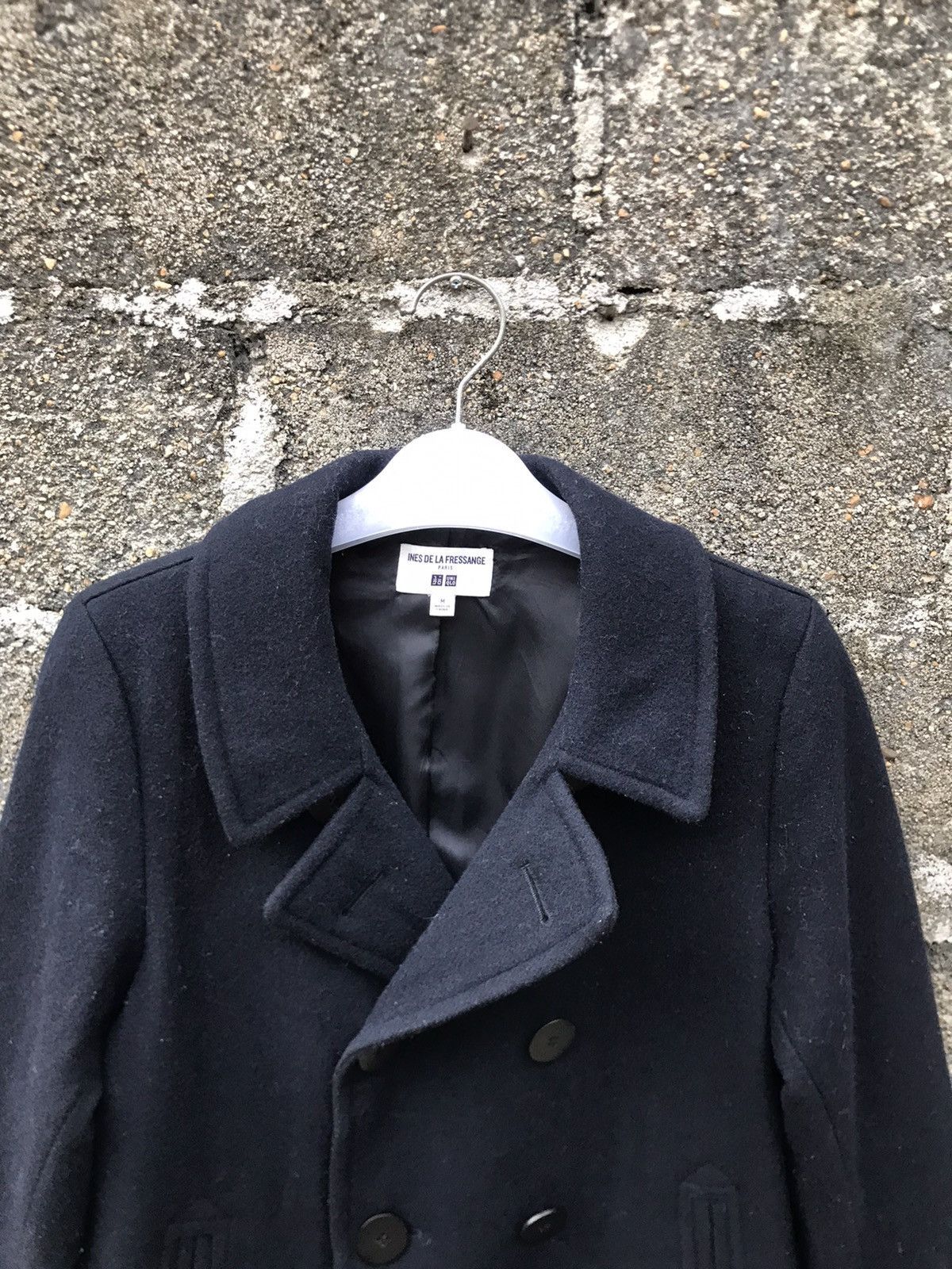 Uniqlo 🌟Ines De La Fressange Uniqlo Wool Double Breast Peacoat Size M / US 6-8 / IT 42-44 - 5 Thumbnail
