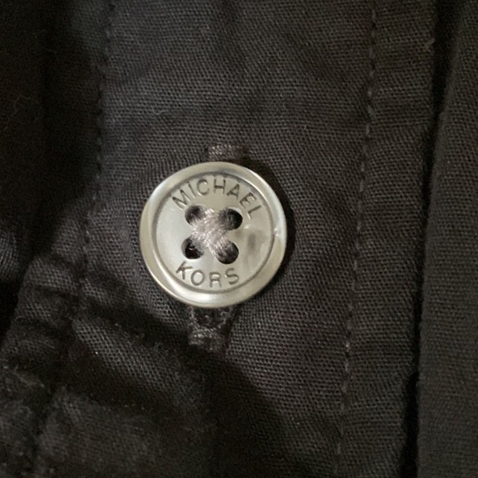Michael Kors Michael Kors Men's Large Tailored Fit Black, Button down Size US L / EU 52-54 / 3 - 8 Thumbnail