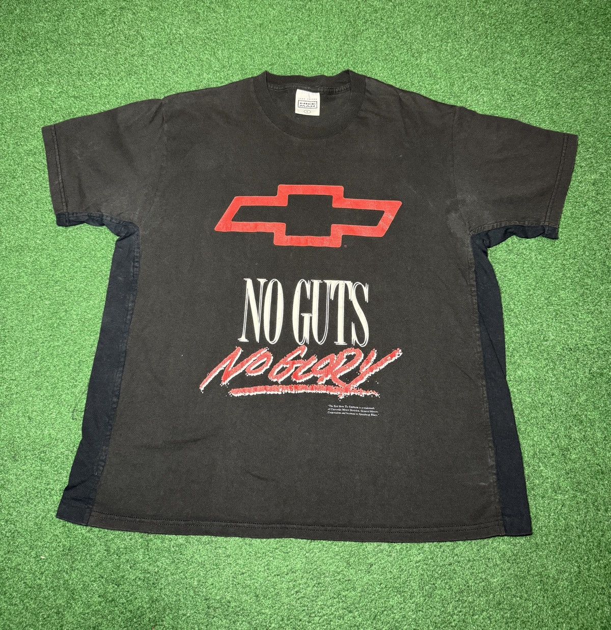 Chevrolet Vintage 90s Chevy No Guts No Glory Chevrolet Large T Shirt Size US L / EU 52-54 / 3 - 1 Thumbnail