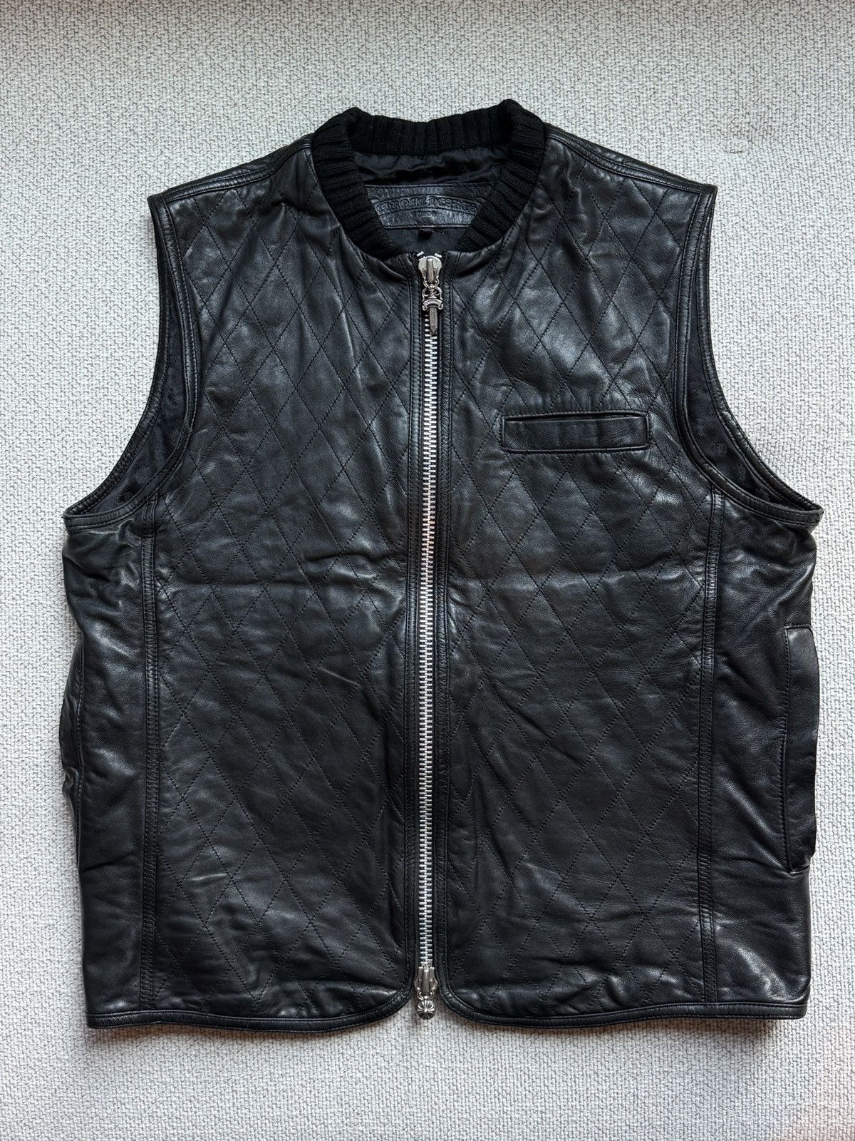 Chrome Hearts Chrome Hearts Leather Papa Vest Black Size US M / EU 48-50 / 2 - 3 Thumbnail