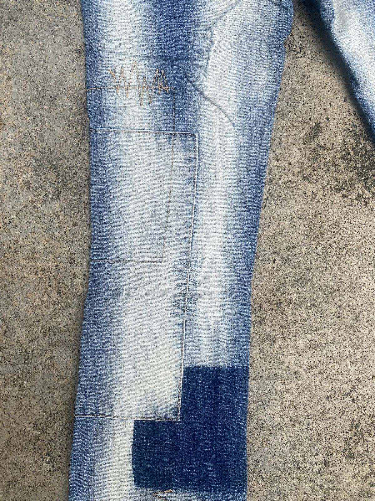 If Six Was Nine × Japanese Brand Flare Jeans Ruble Patchwork Bootcut Size US 29 - 19 Thumbnail