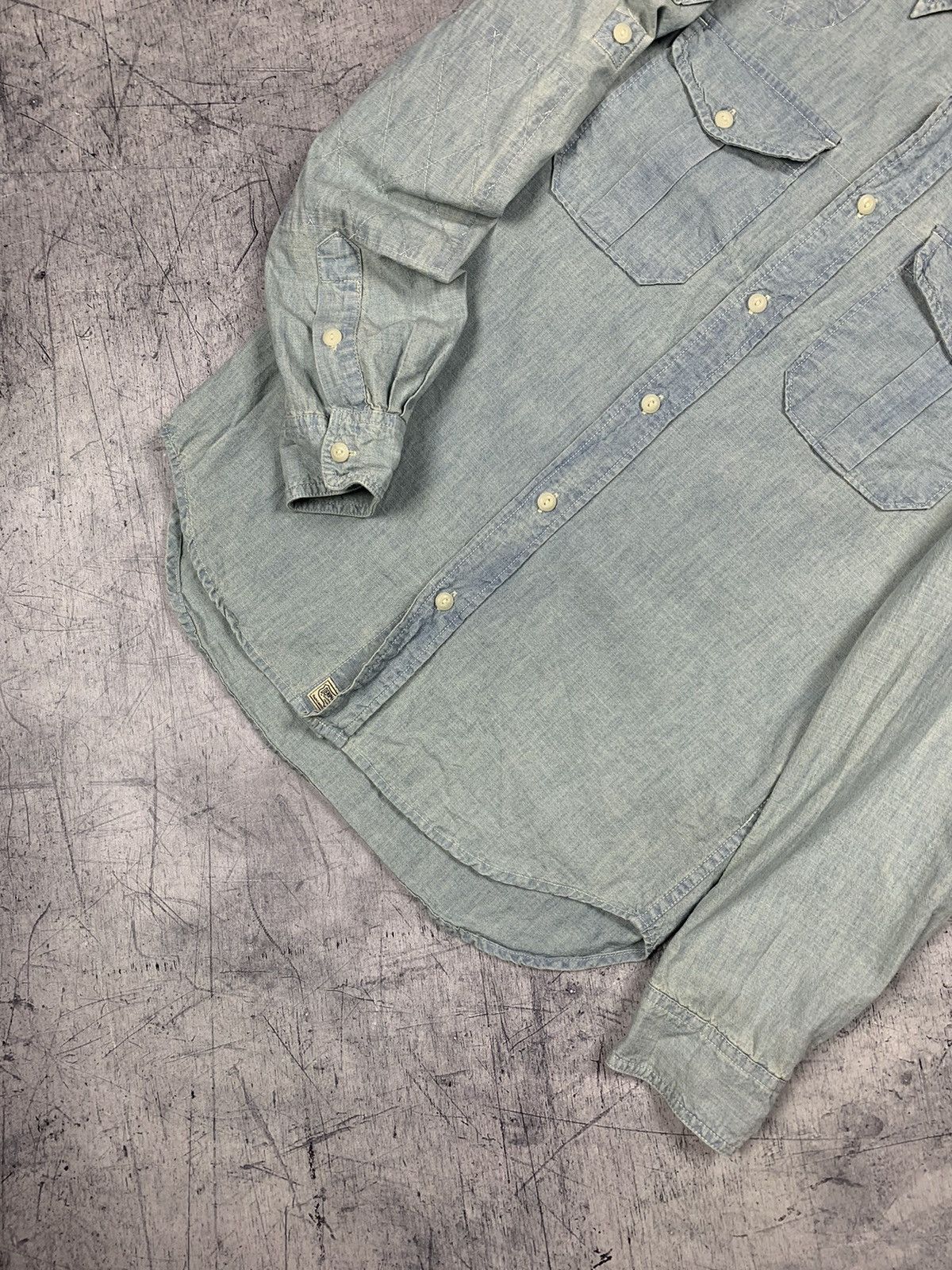 Denim & Supply Ralph Lauren Vintage Denim And Supply Ralph Lauren Washed Denim Shirt Size US S / EU 44-46 / 1 - 3 Thumbnail