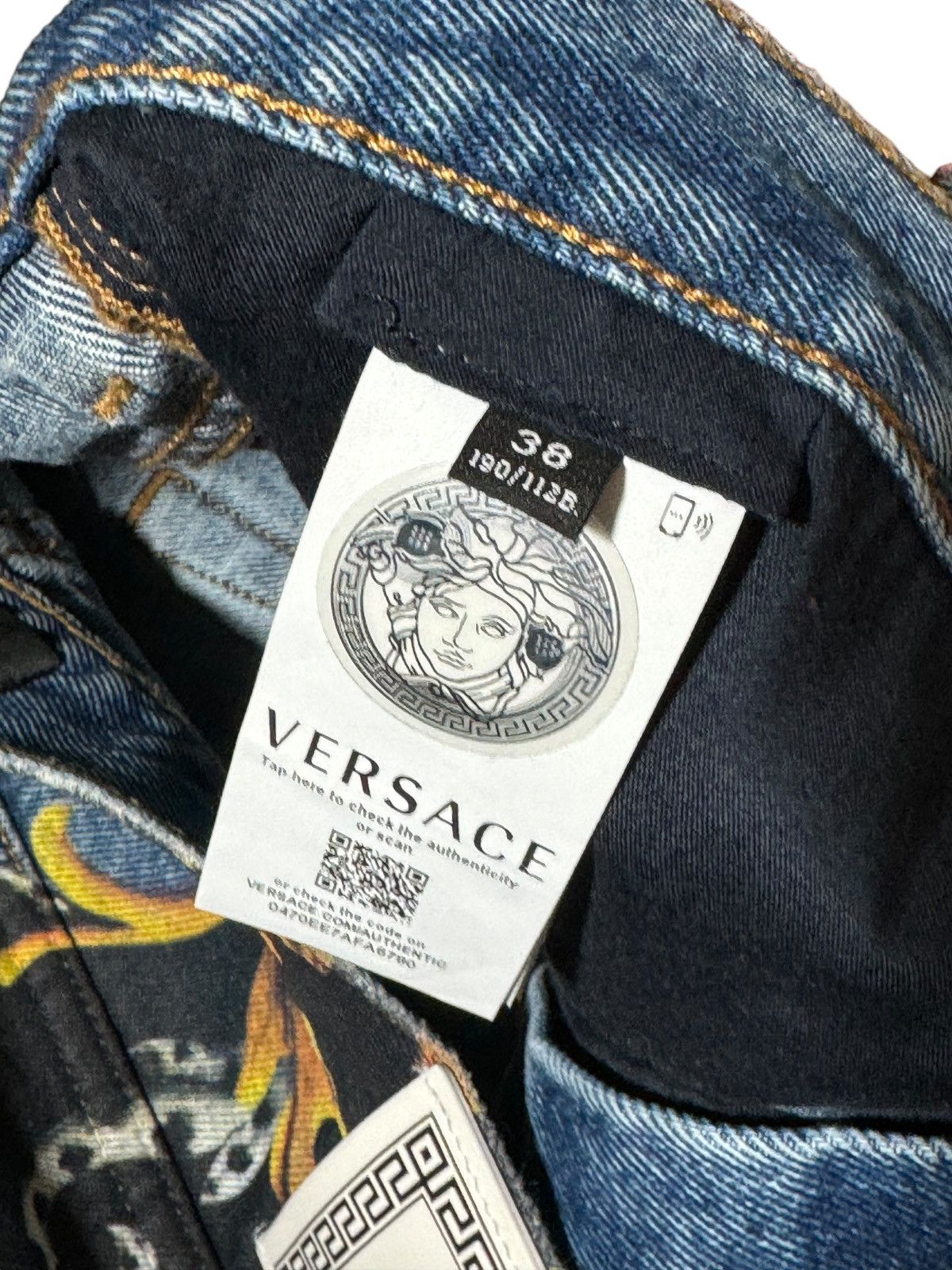 Versace Versace Printed Denim Pants Size US 38 / EU 54 - 5 Thumbnail