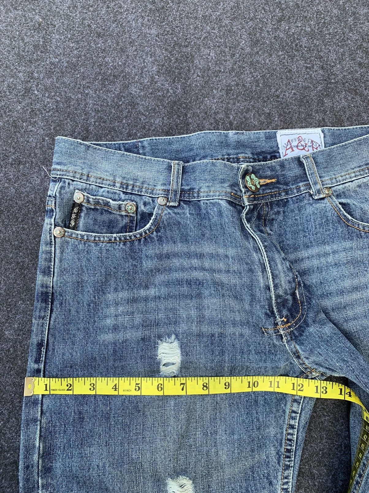 Vintage DISTRESSED BAGGY AMERICA & FIRTS .(32) Size US 35 - 3 Thumbnail