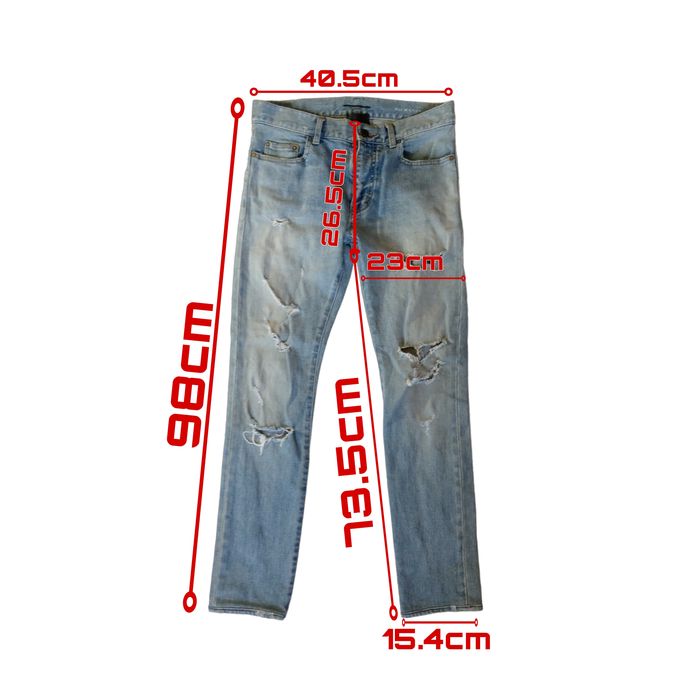 Saint laurent hot sale crash denim