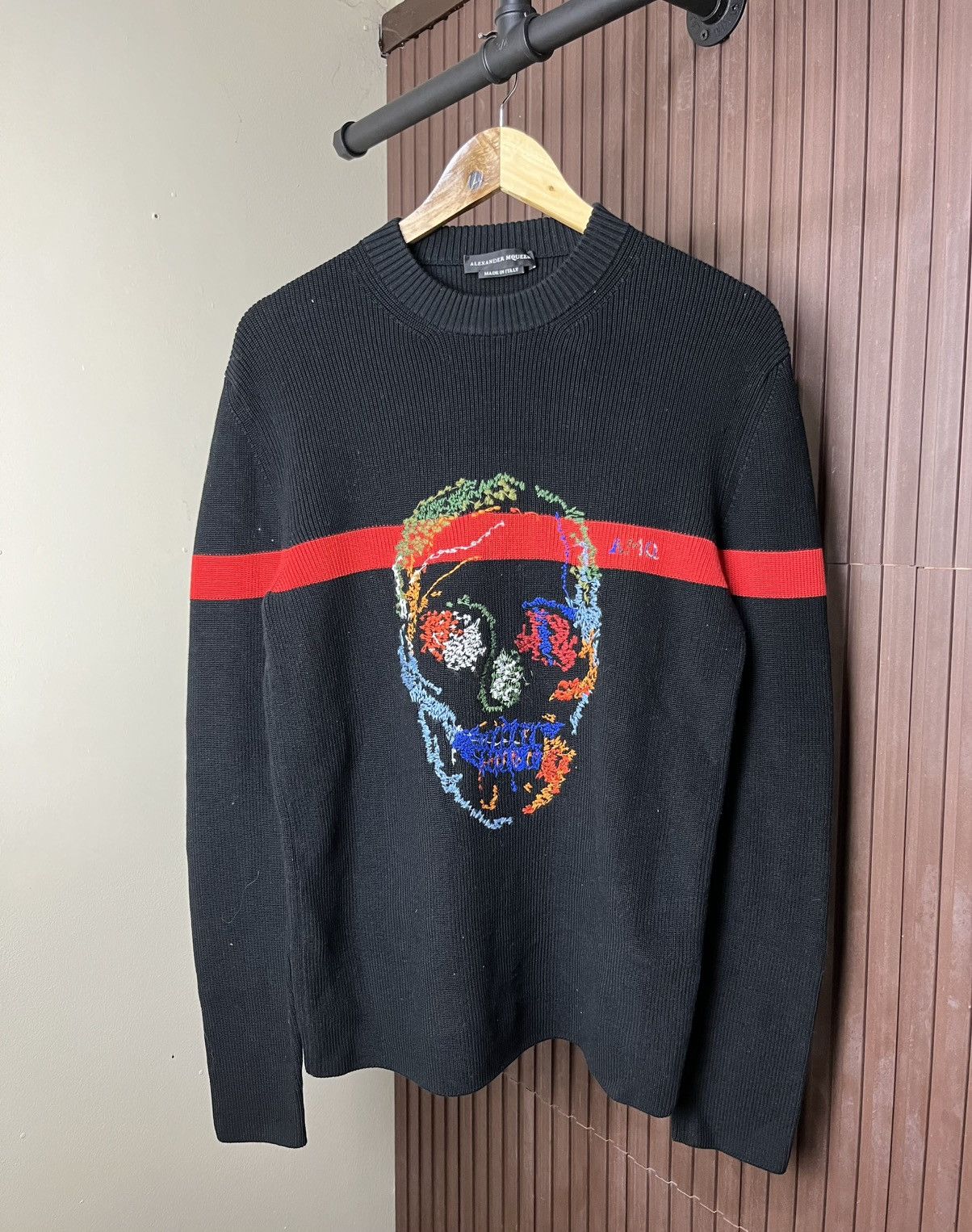 Alexander McQueen Skull Knitted Sweater Long Sleeve